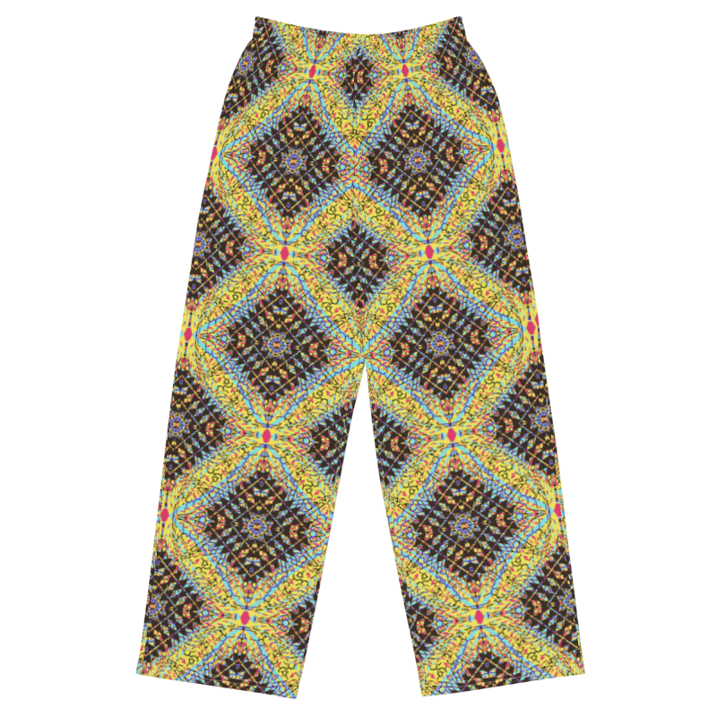 unisex wide-leg pants- Mandala chic VII