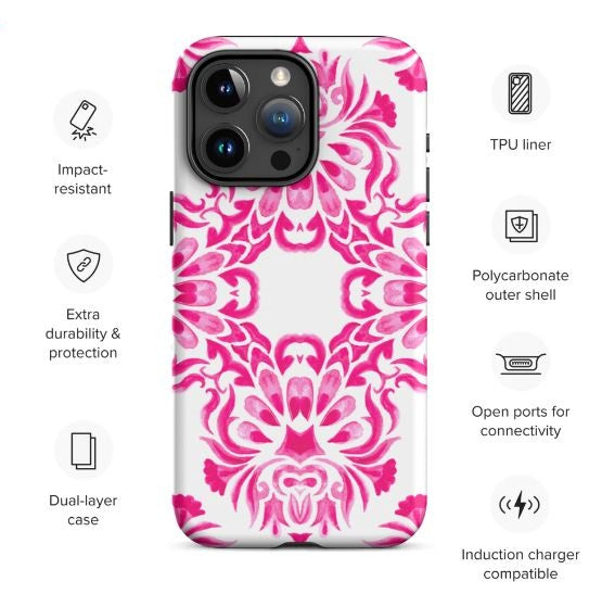 Tough Case for iPhone®- Majolica Pattern I