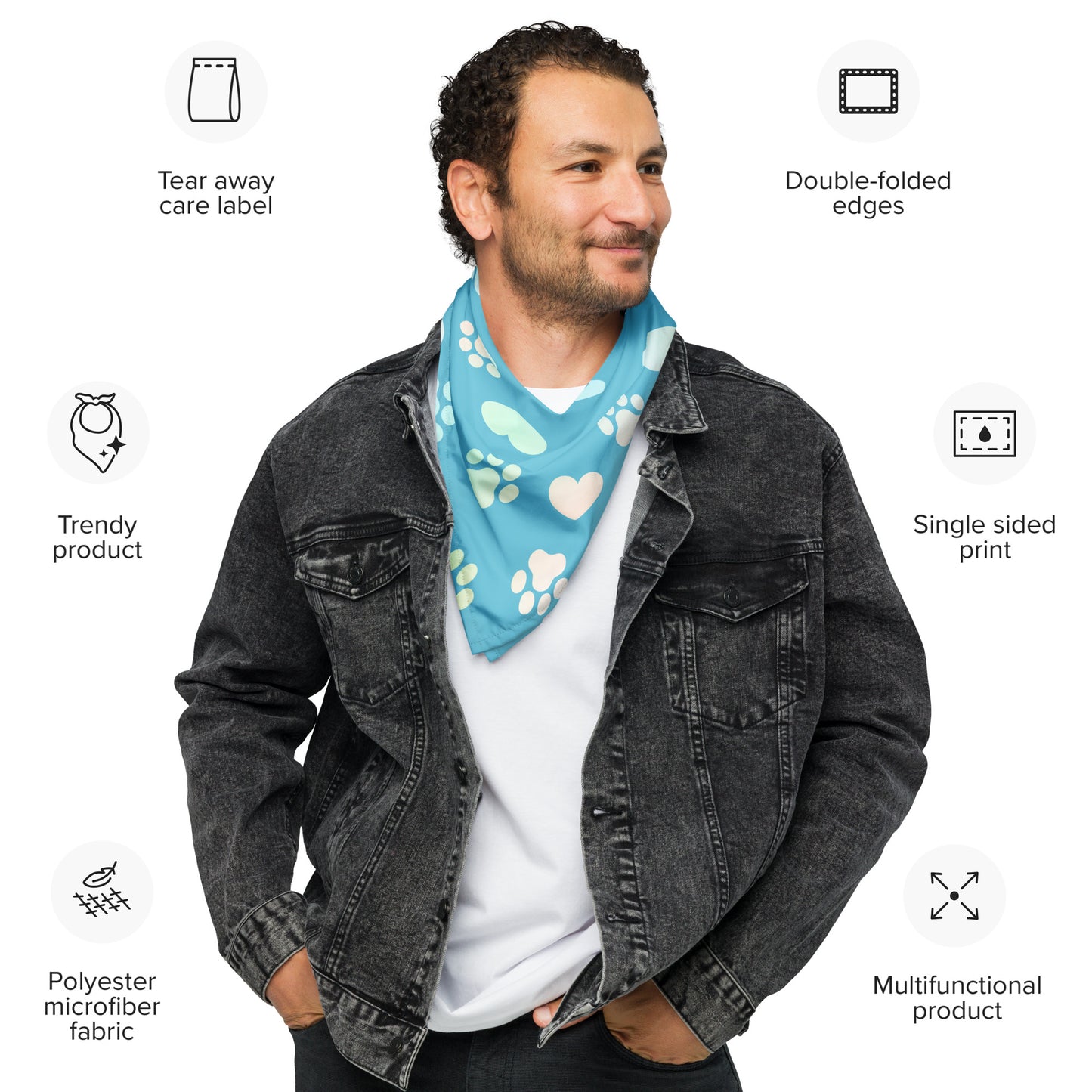 Pet bandana- Paws I