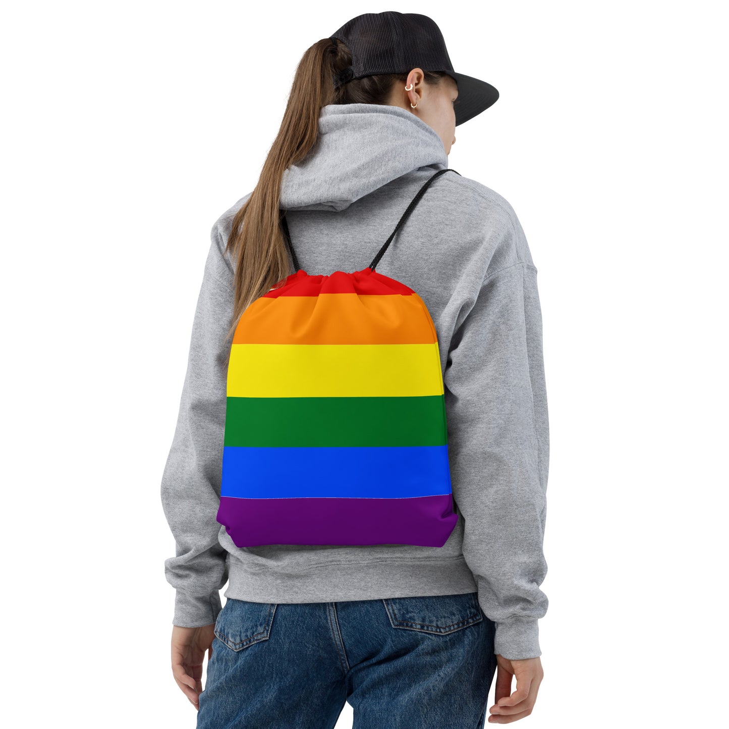 Drawstring bag-Rainbow