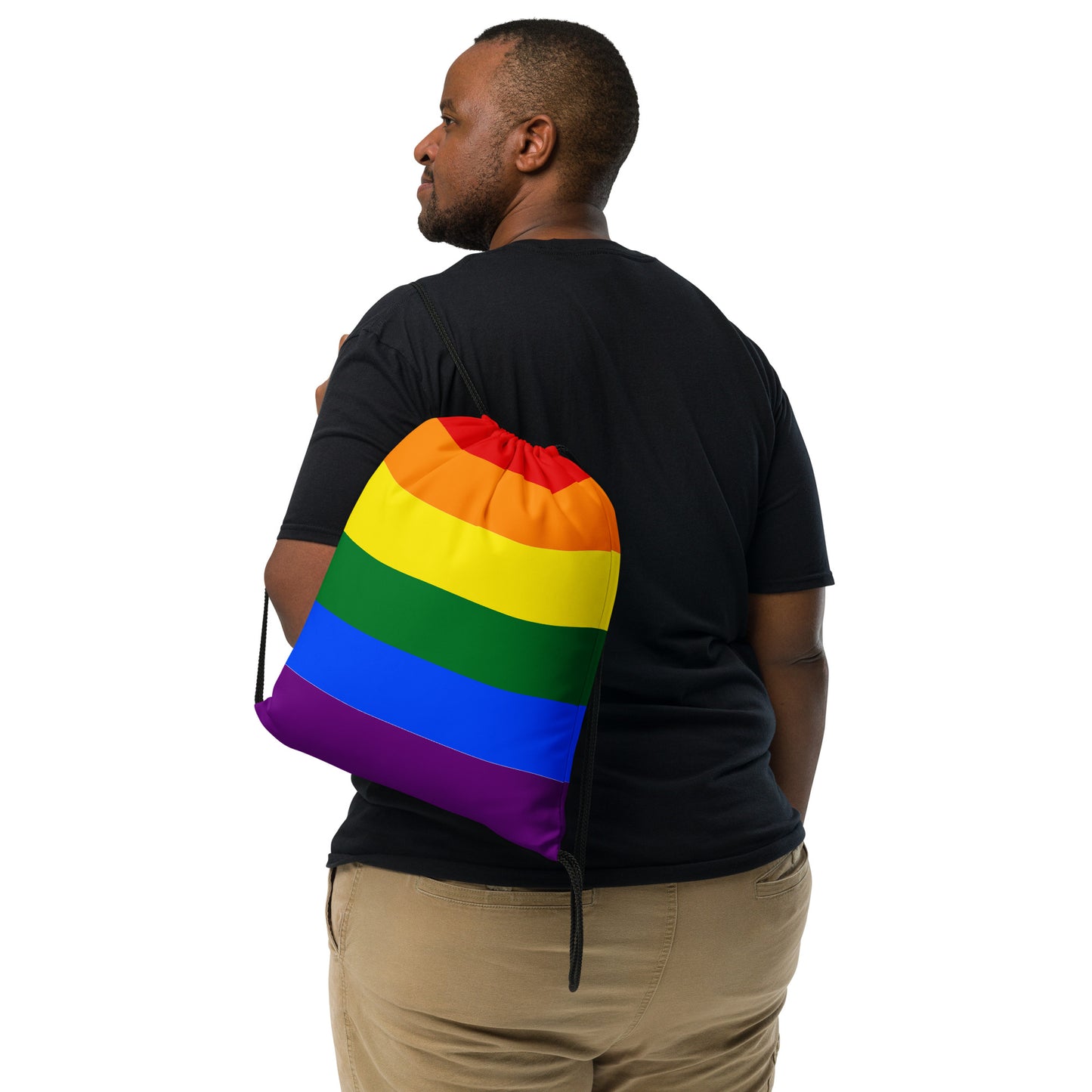 Drawstring bag-Rainbow