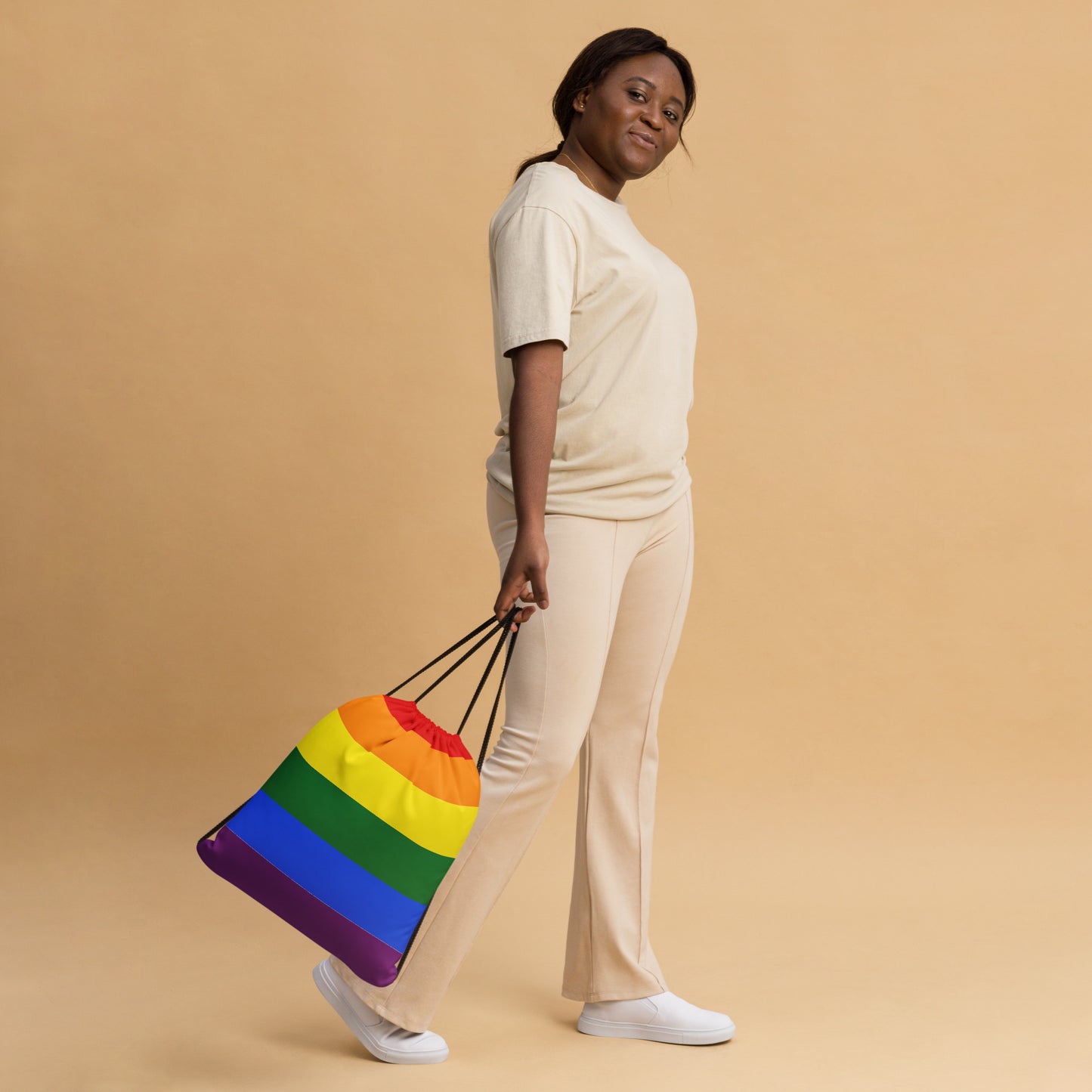 Drawstring bag-Rainbow