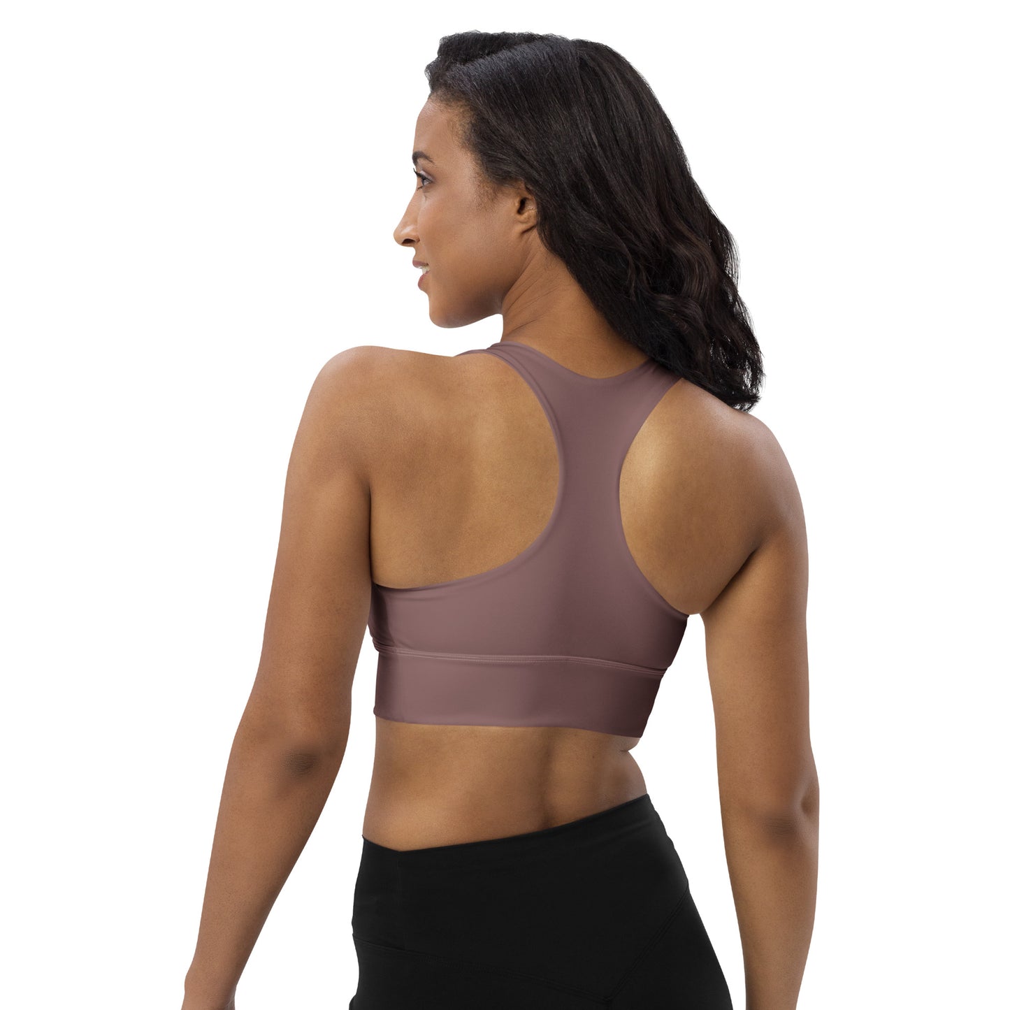 Longline sports bra- Light Wood