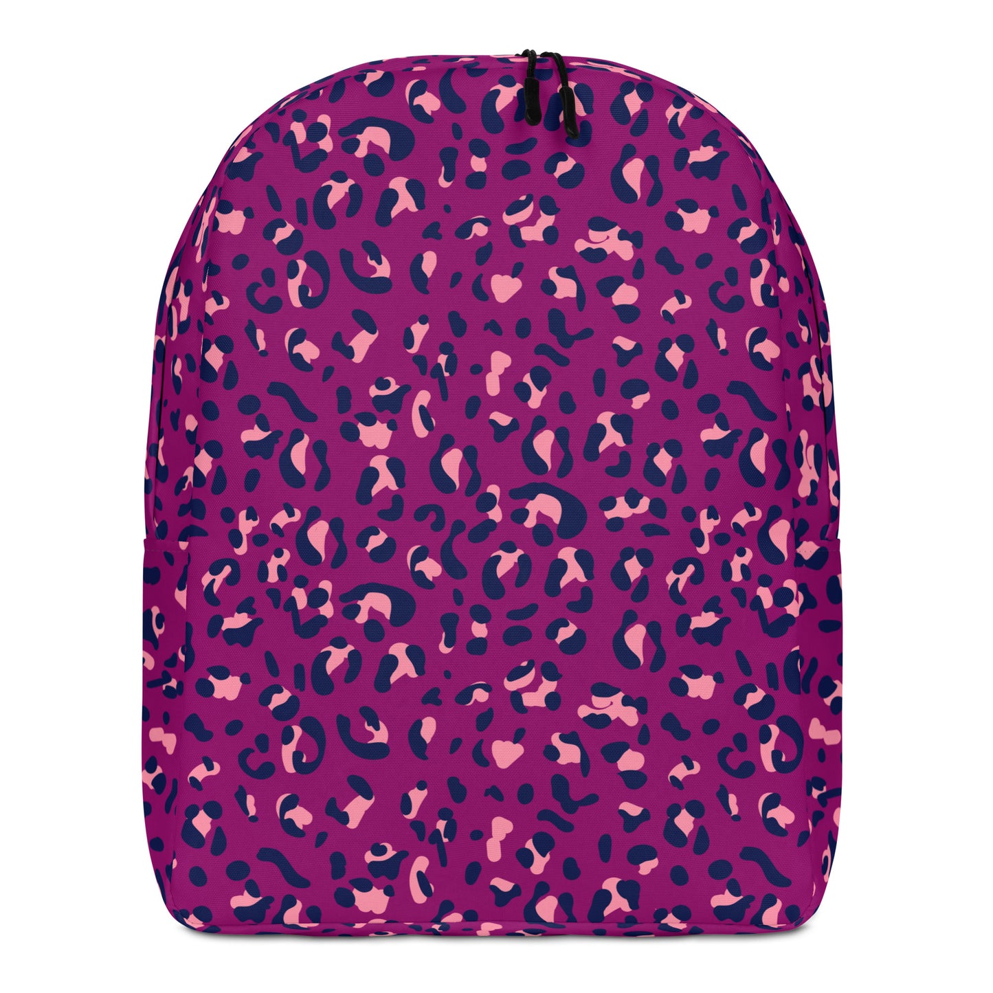Minimalist Backpack- Leopard Print Purple