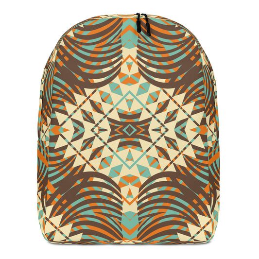Minimalist Backpack- African Motif Pattern IV