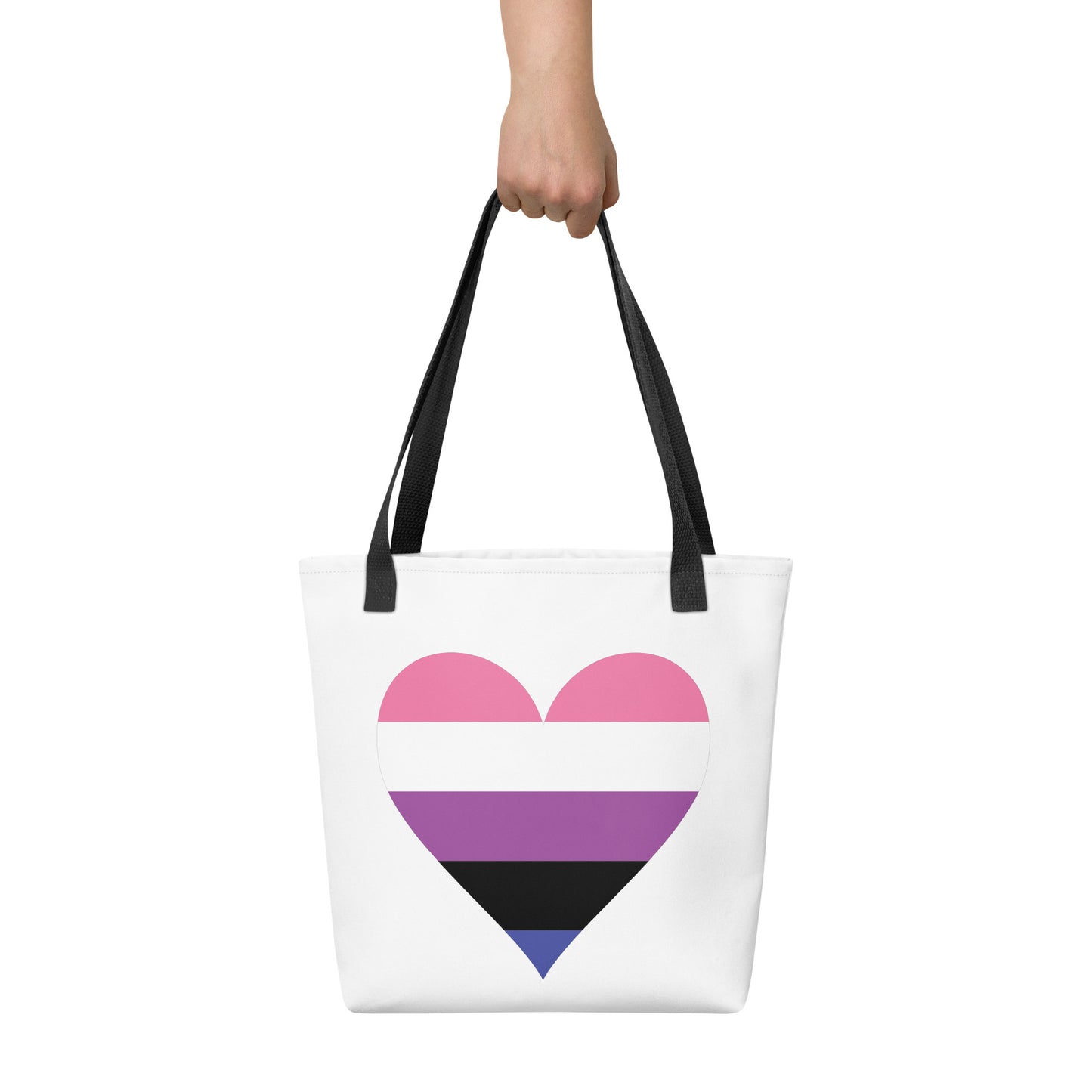 Tote bag- Genderfluid Heart