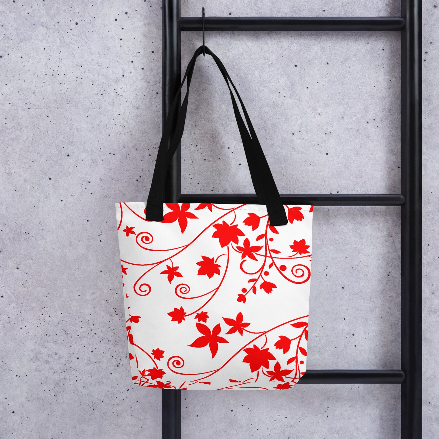 Tote bag-Floral Swirls II