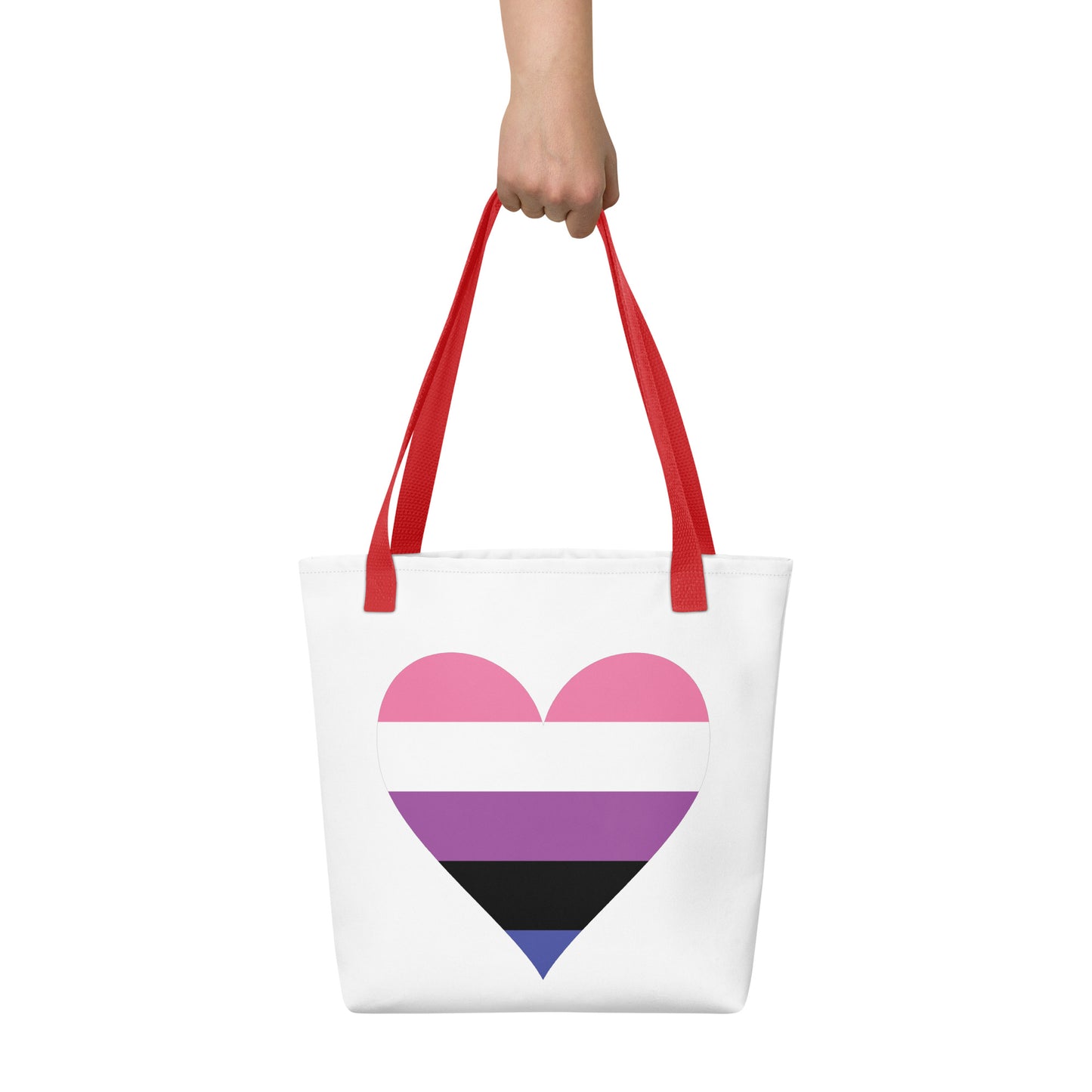 Tote bag- Genderfluid Heart