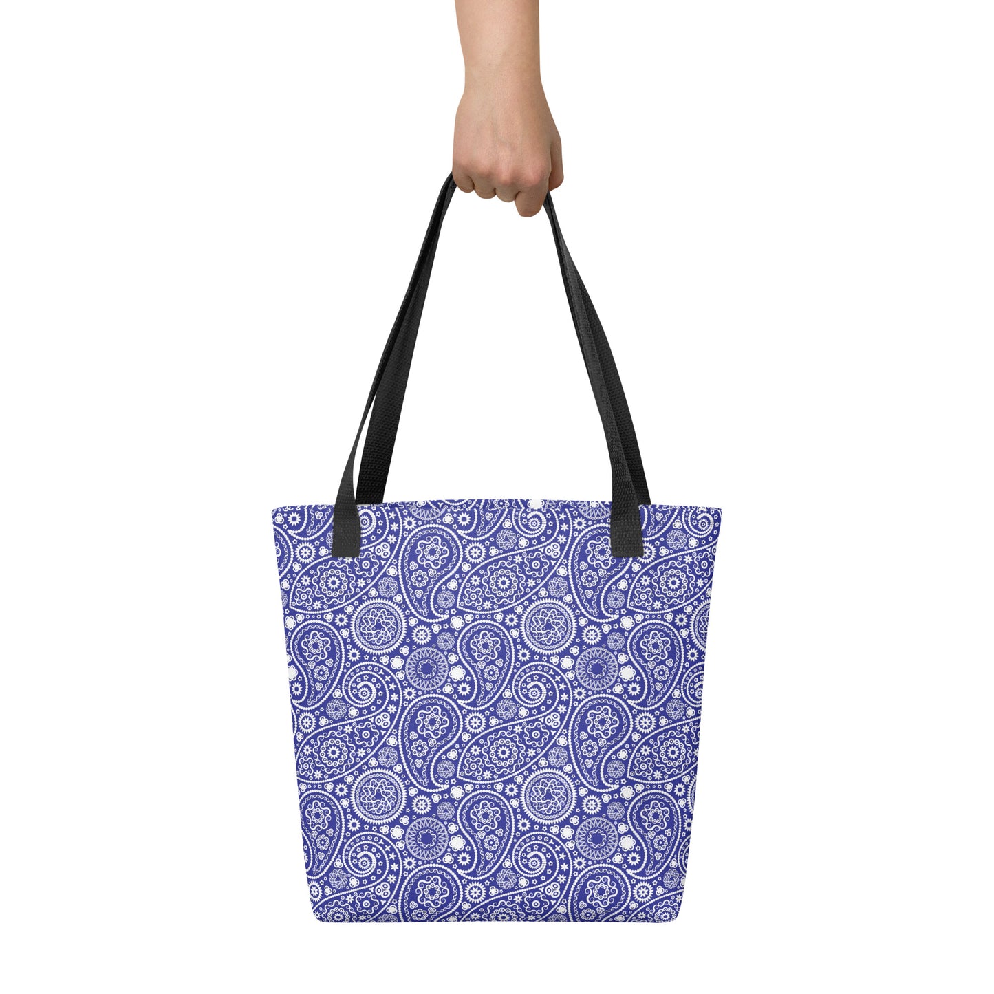 Einkaufstasche – Paisley-Blau