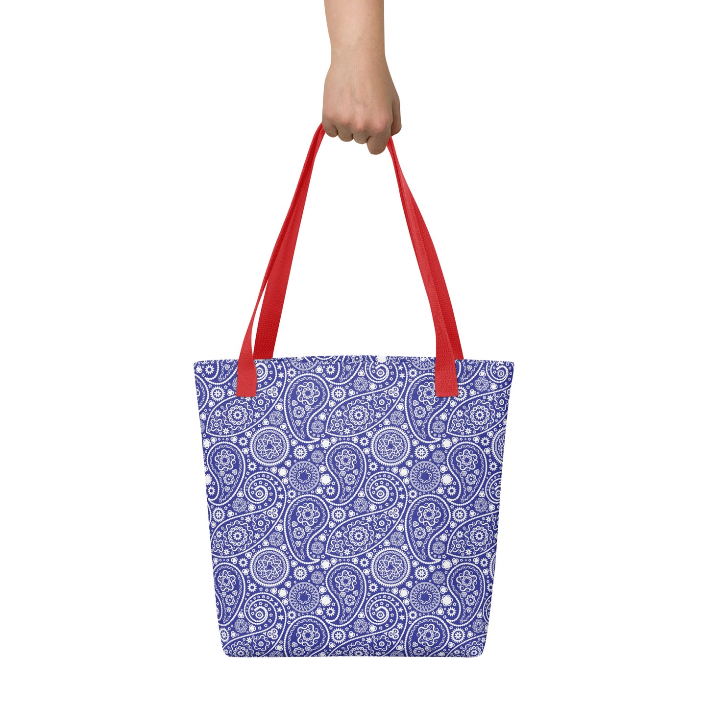 Einkaufstasche – Paisley-Blau