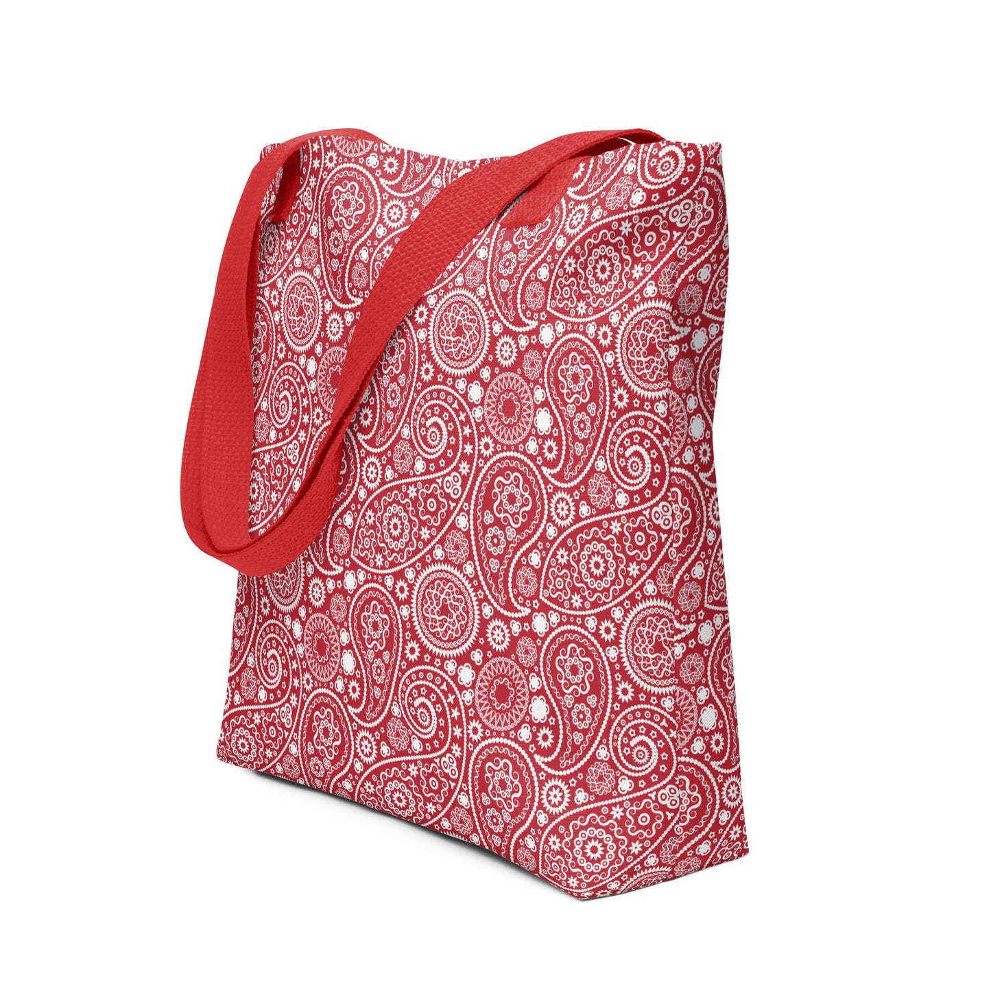 Einkaufstasche – Paisley-Rot