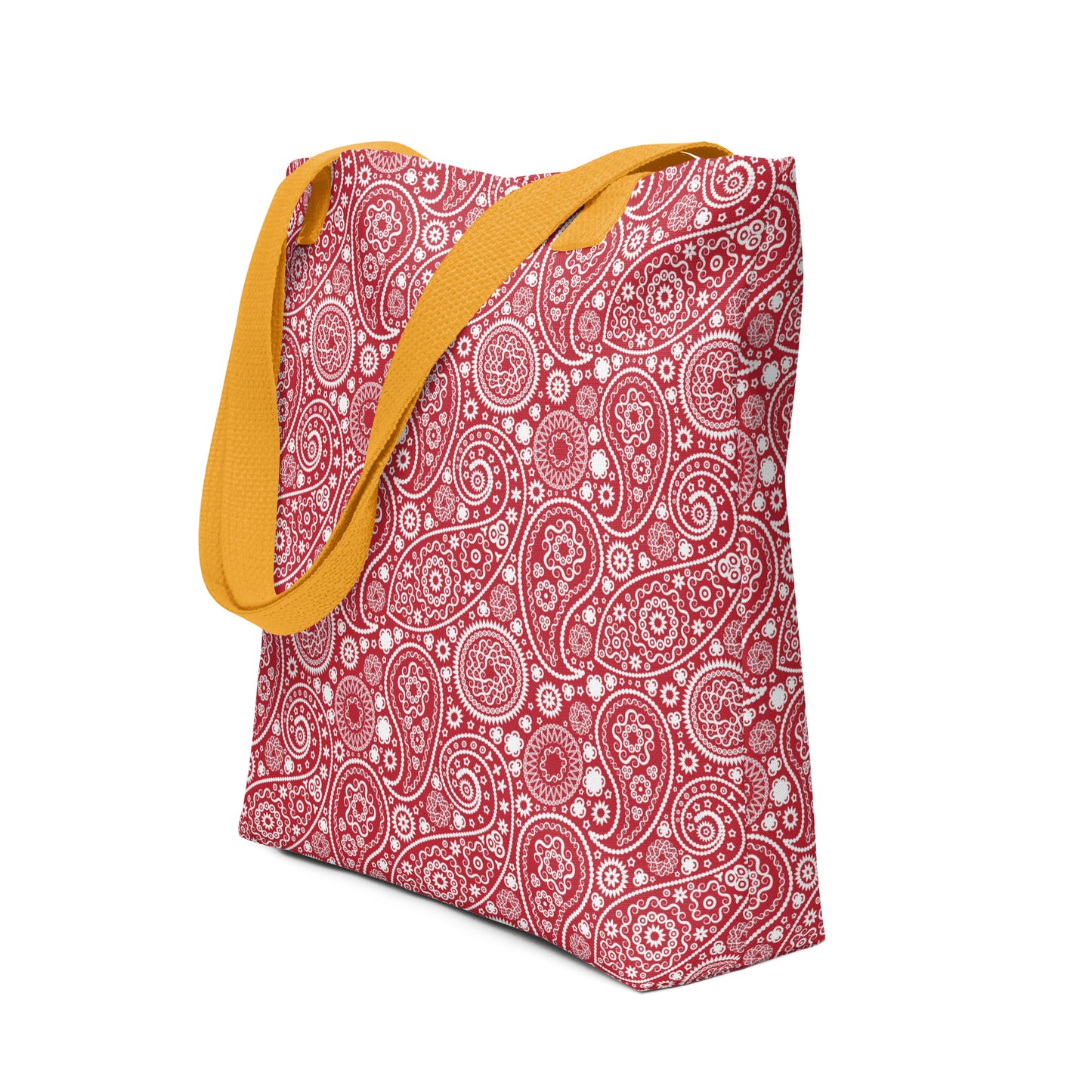 Einkaufstasche – Paisley-Rot