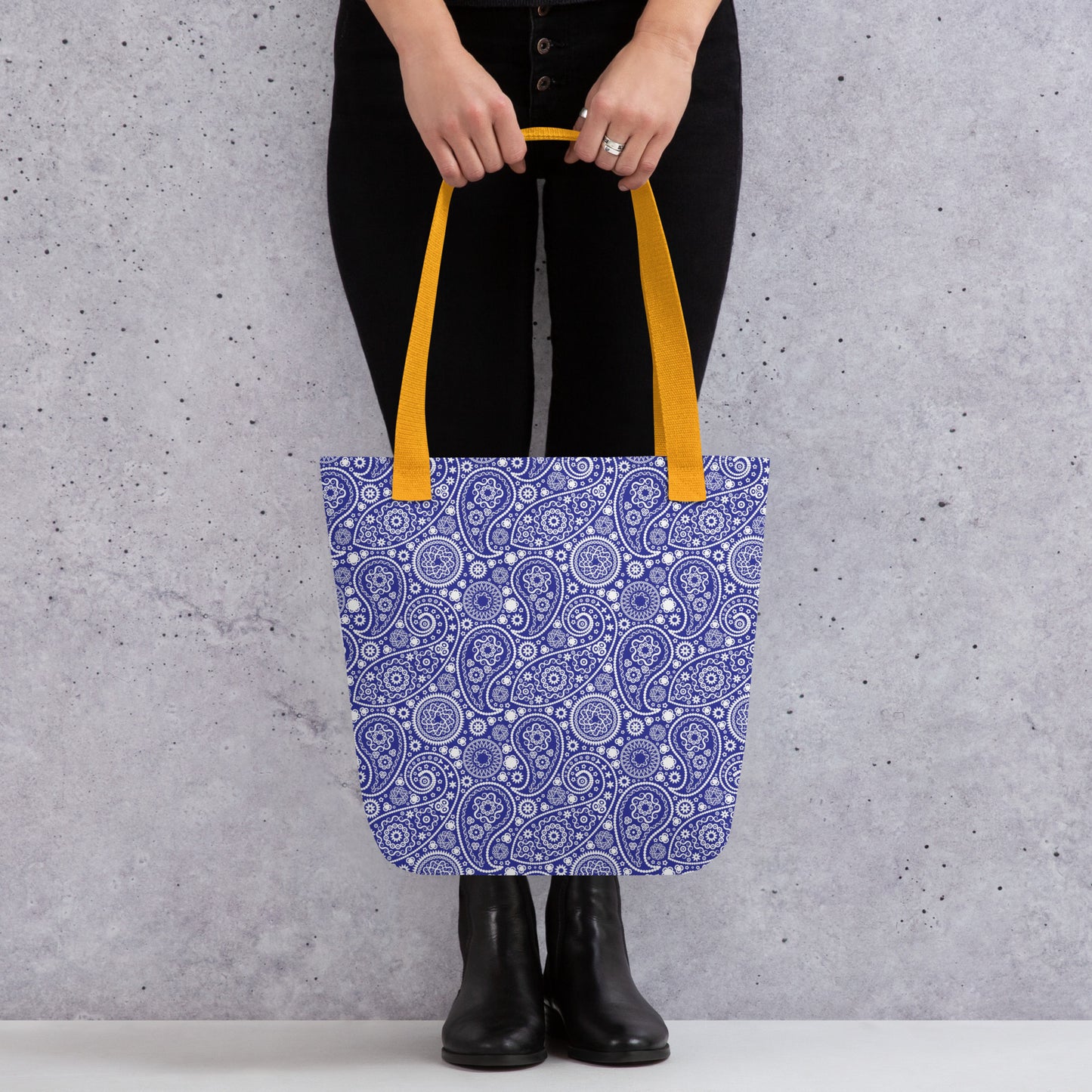 Einkaufstasche – Paisley-Blau
