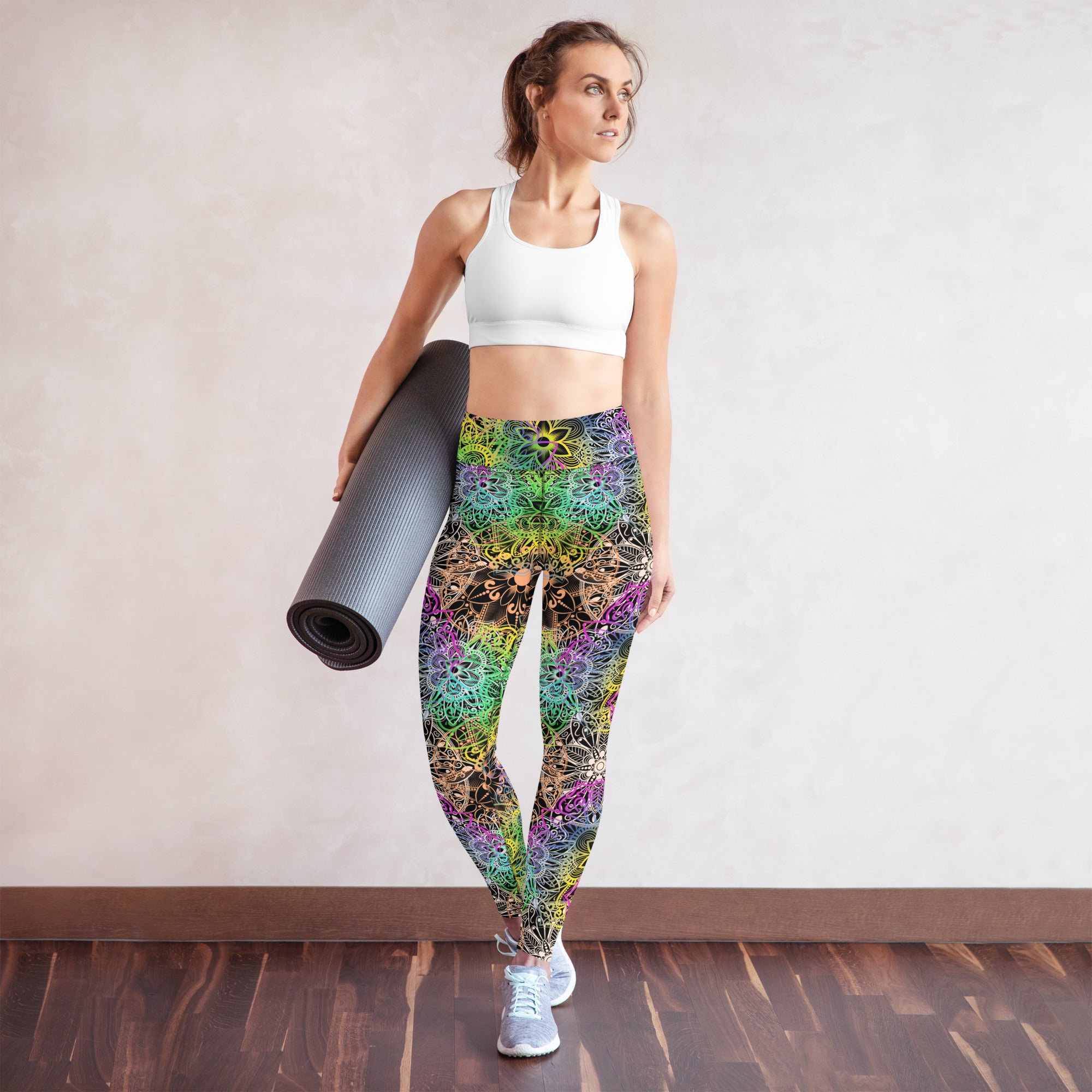 Yoga Leggings- Mandala Multi Colour