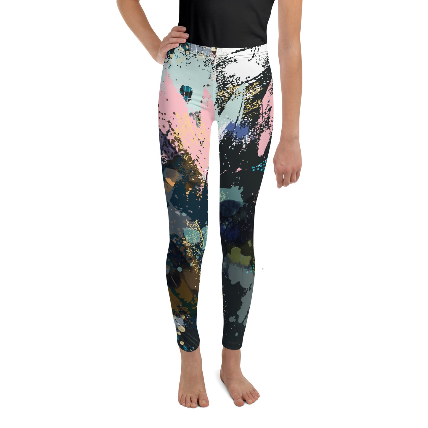 Youth Leggings- Abstract