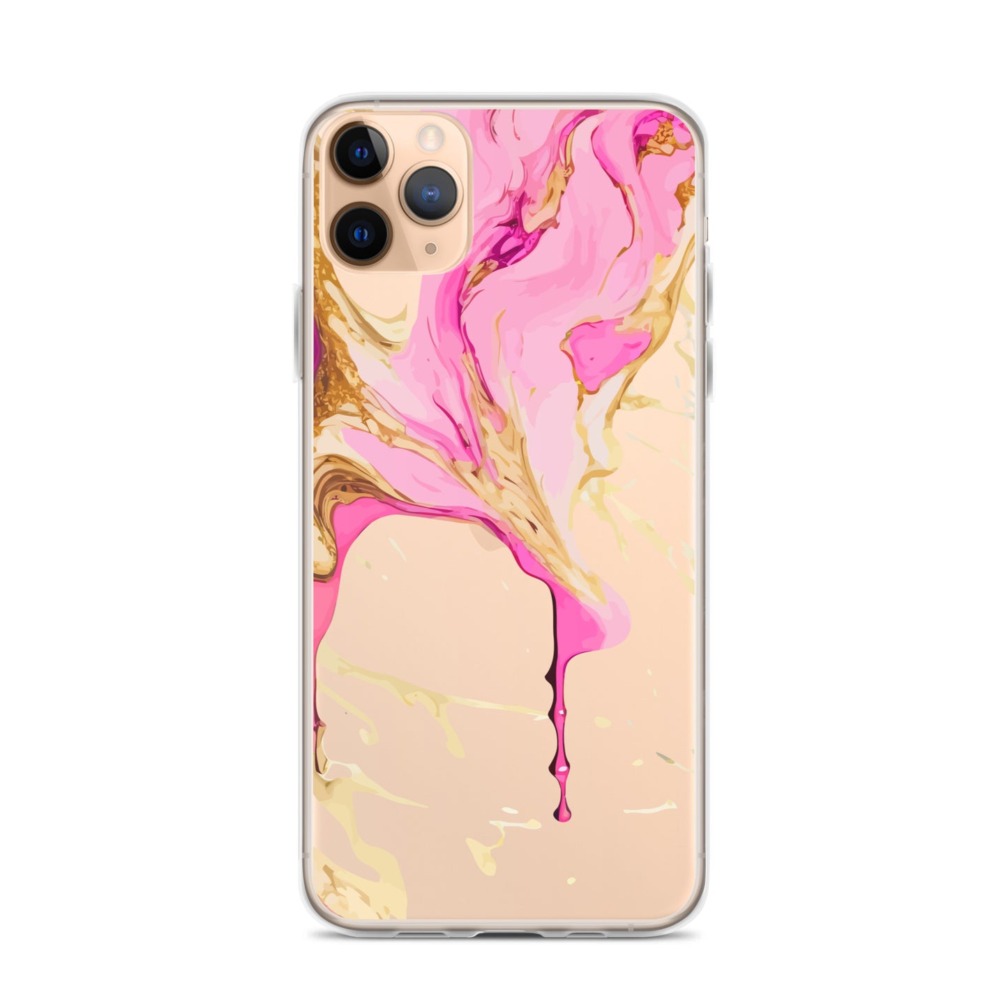 Clear Case for iPhone® - Alchohol Ink Design II - Klip Clop