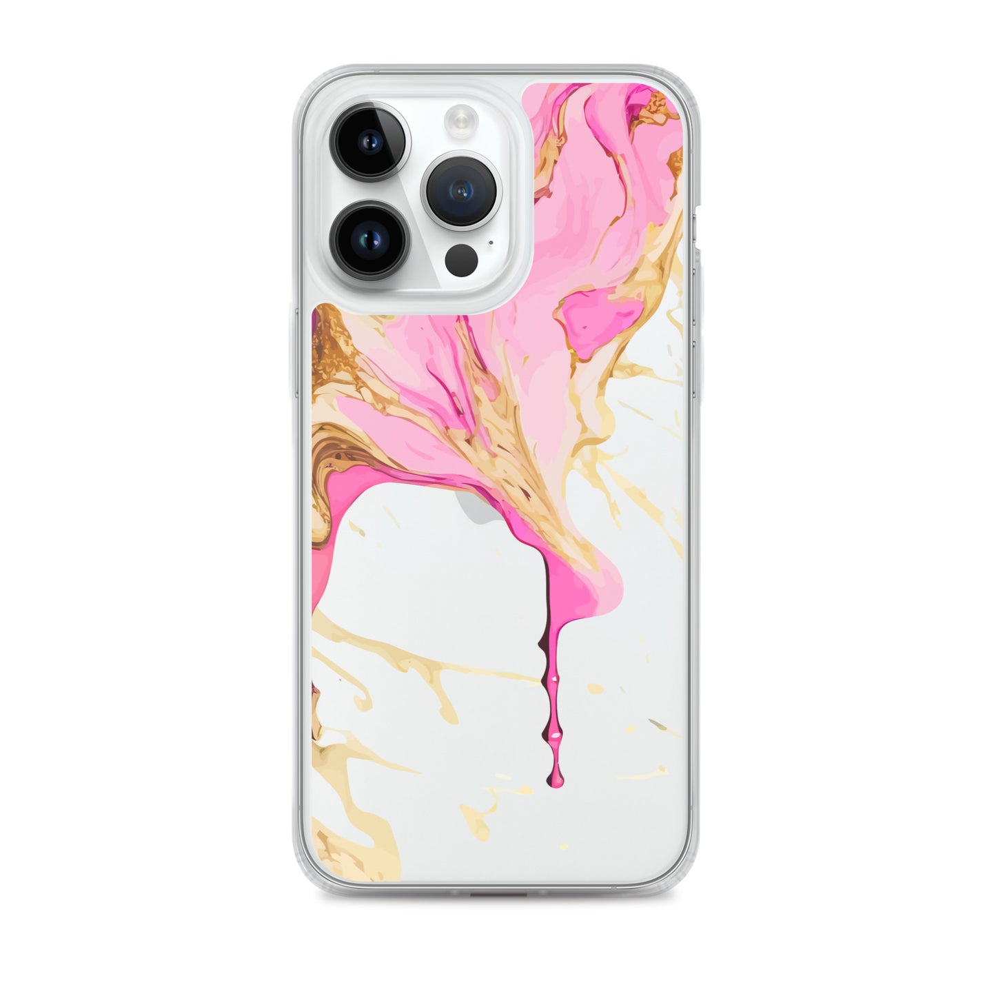 Clear Case for iPhone® - Alchohol Ink Design II - Klip Clop