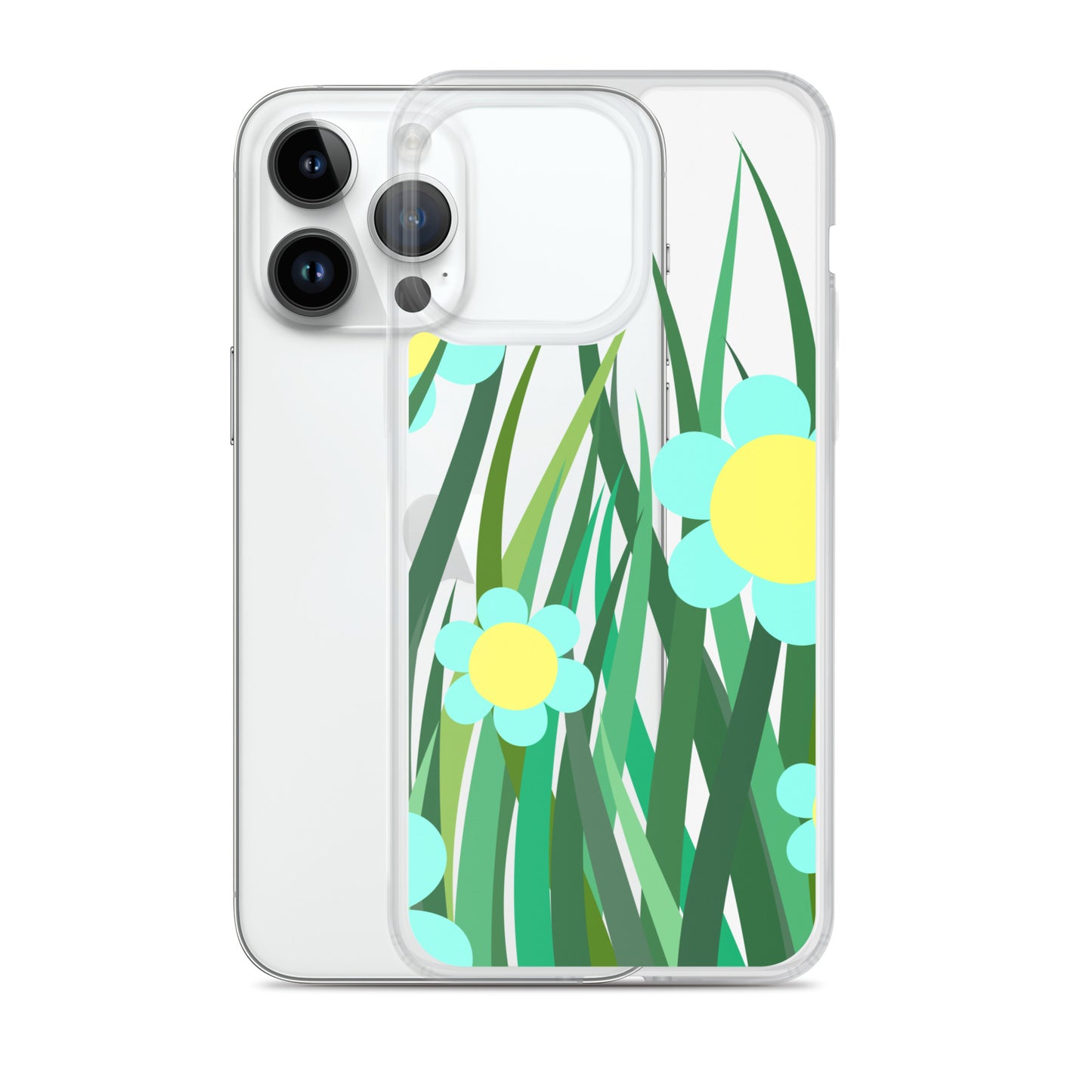 Clear Case for iPhone®- Floral Hedge Design II