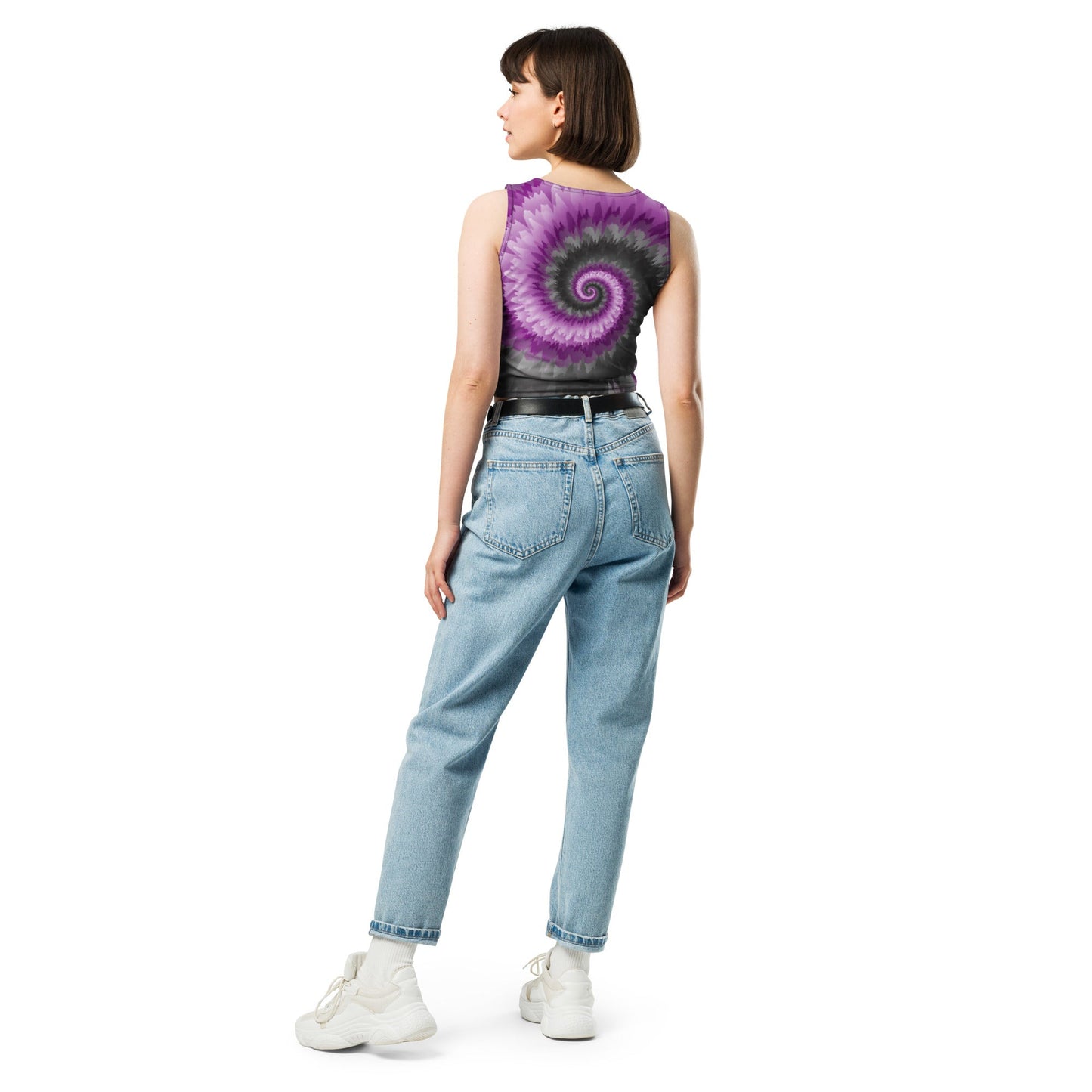 Crop Top - Tie Dye Spiral - Demisexual - Klip Clop