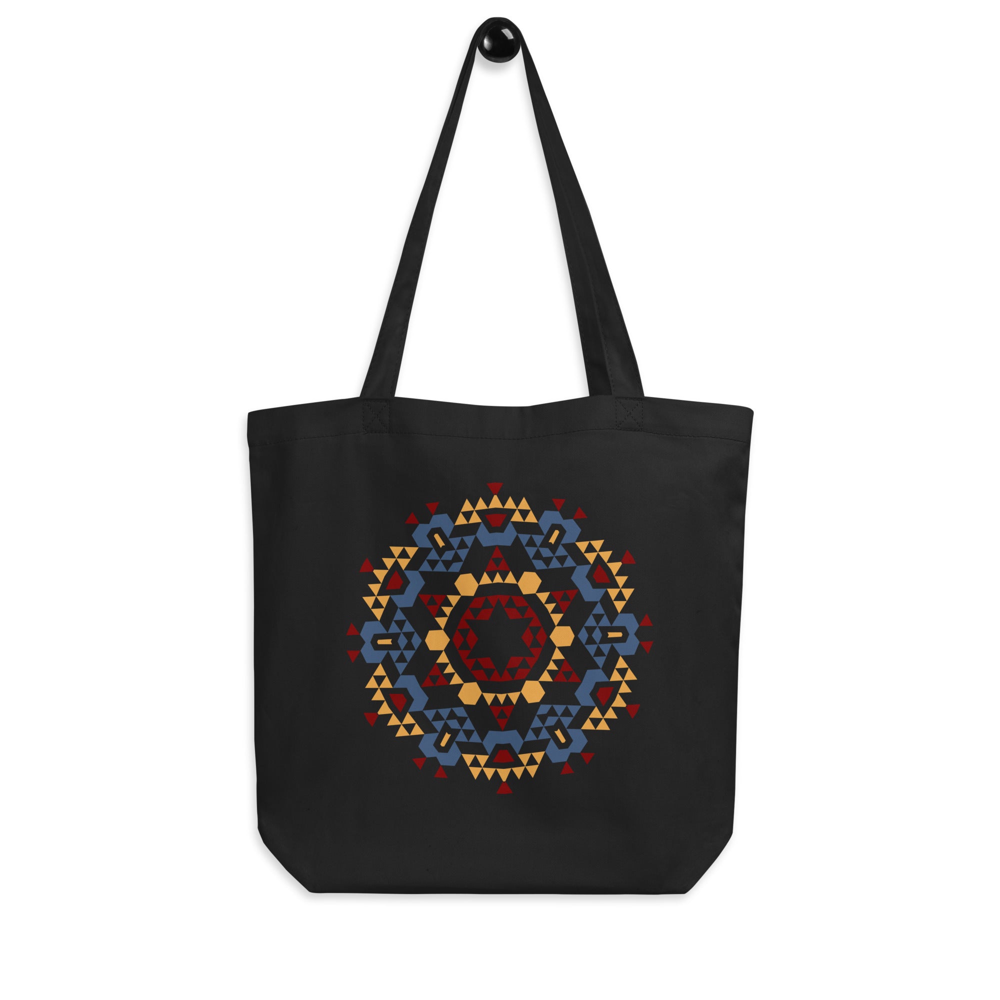 Eco Tote Bag- Aztec Orange and Red