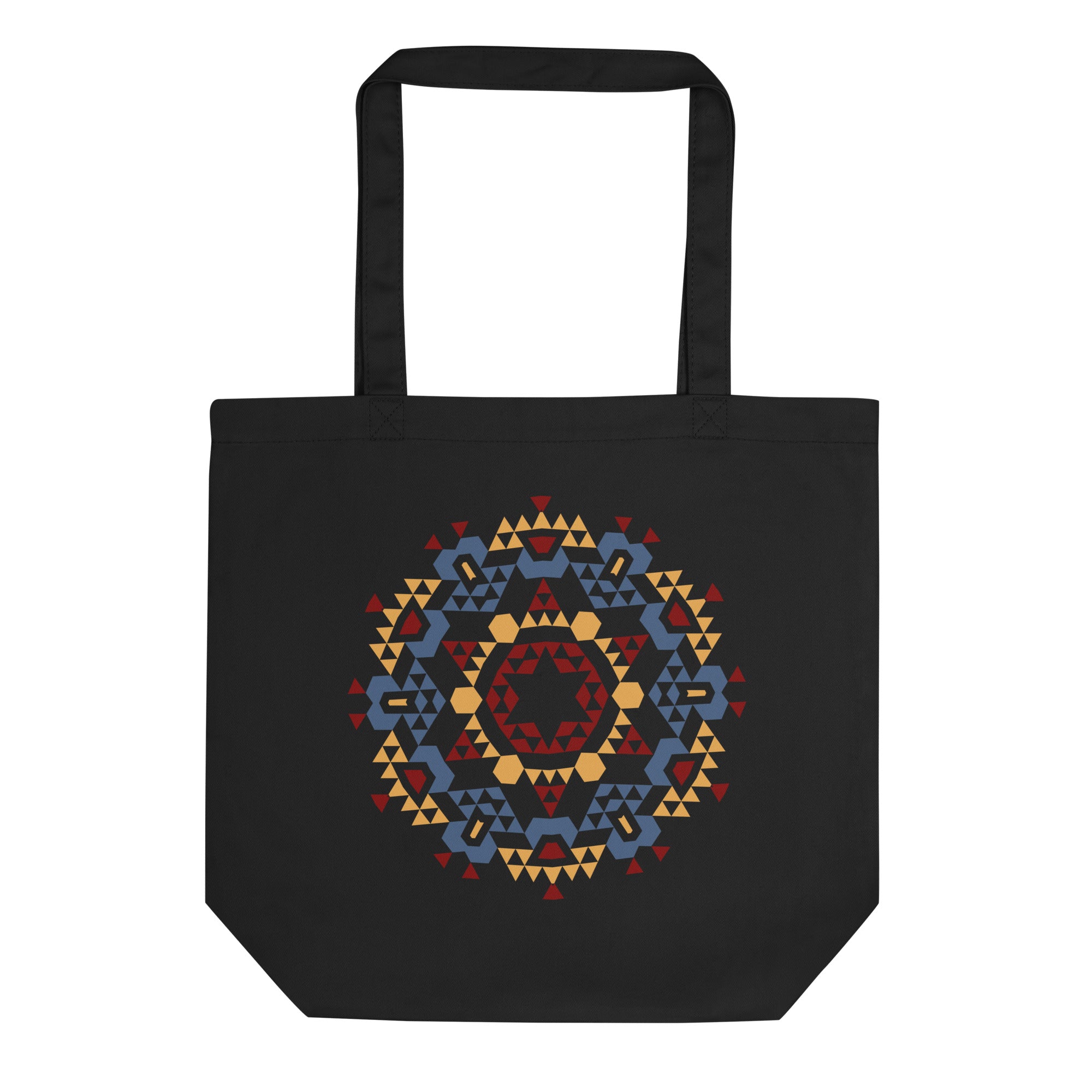 Eco Tote Bag- Aztec Orange and Red