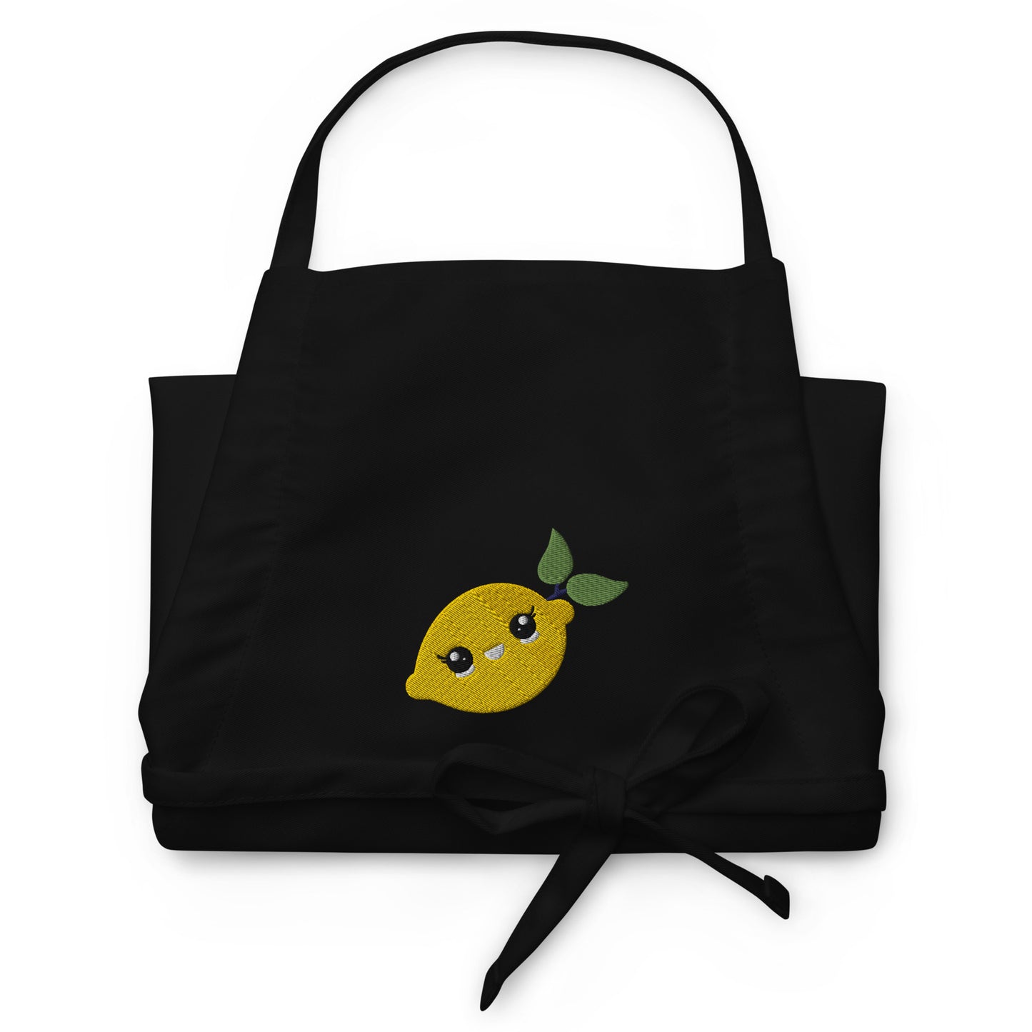 Embroidered Apron- Lime