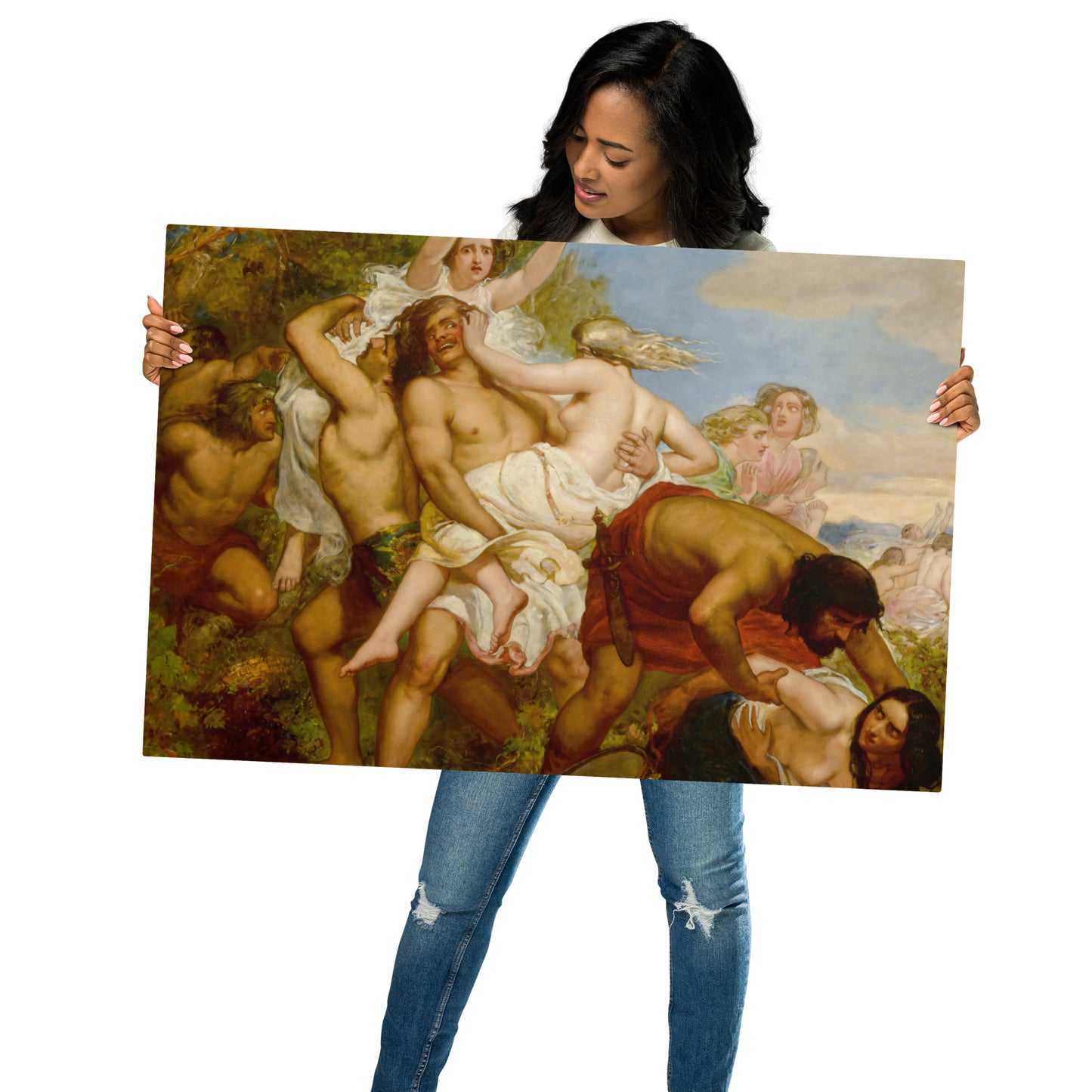 Sir John Everett Millais-The tribe of Benjamin seizing the daughters of Shiloh in the vineyards