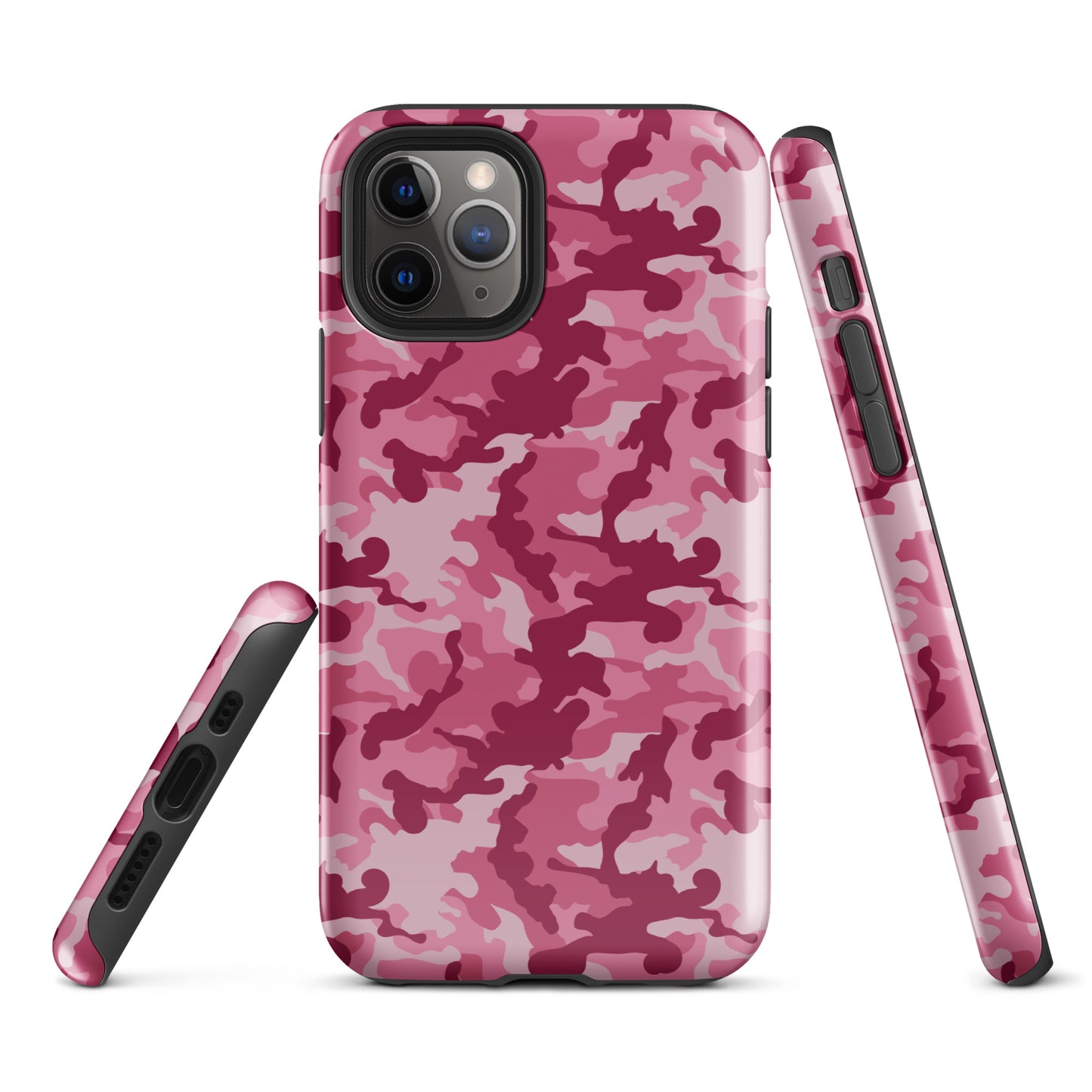 Tough Case for iPhone®- Camo Dark Pink