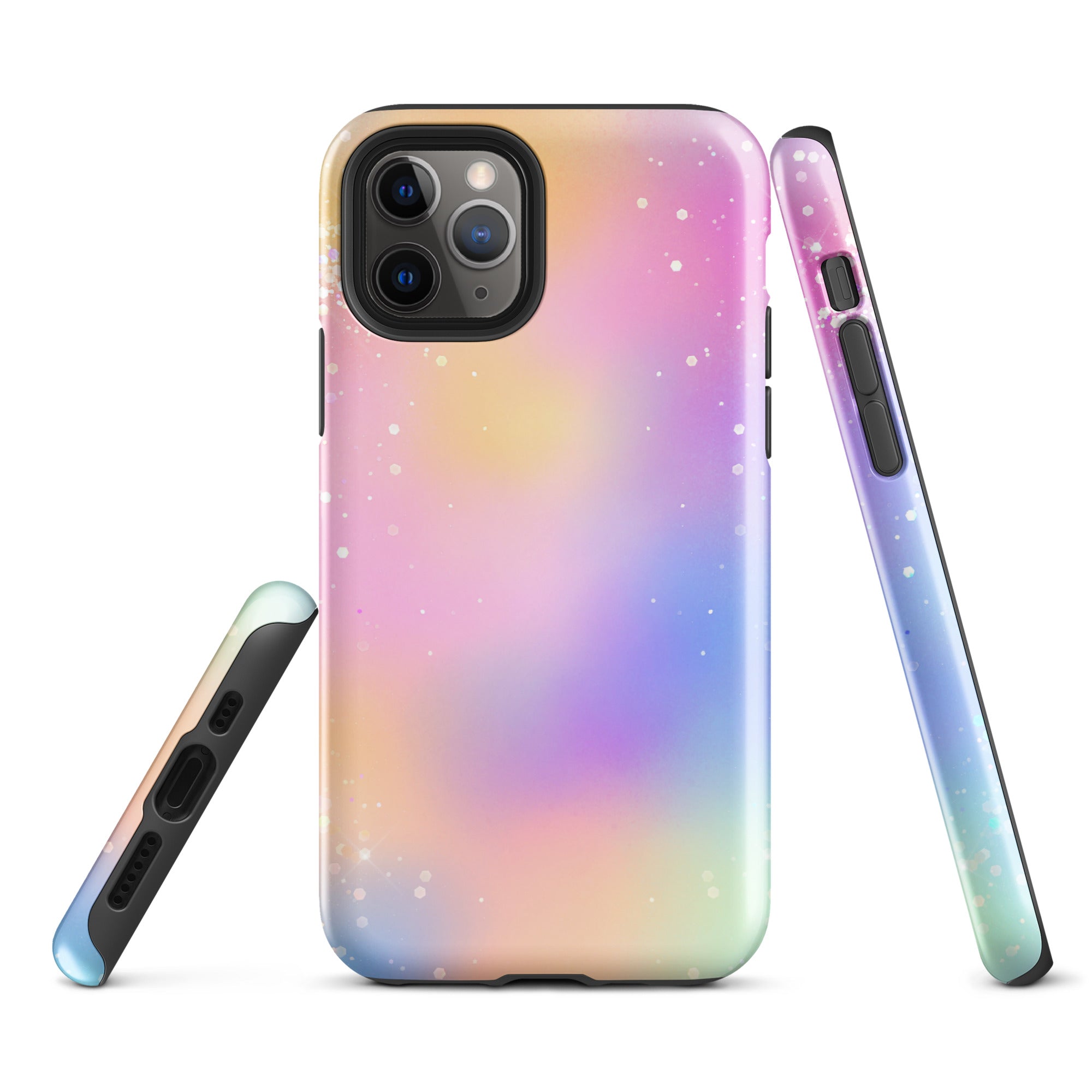 Tough Case for iPhone®- Rainbow Glitter Pattern III