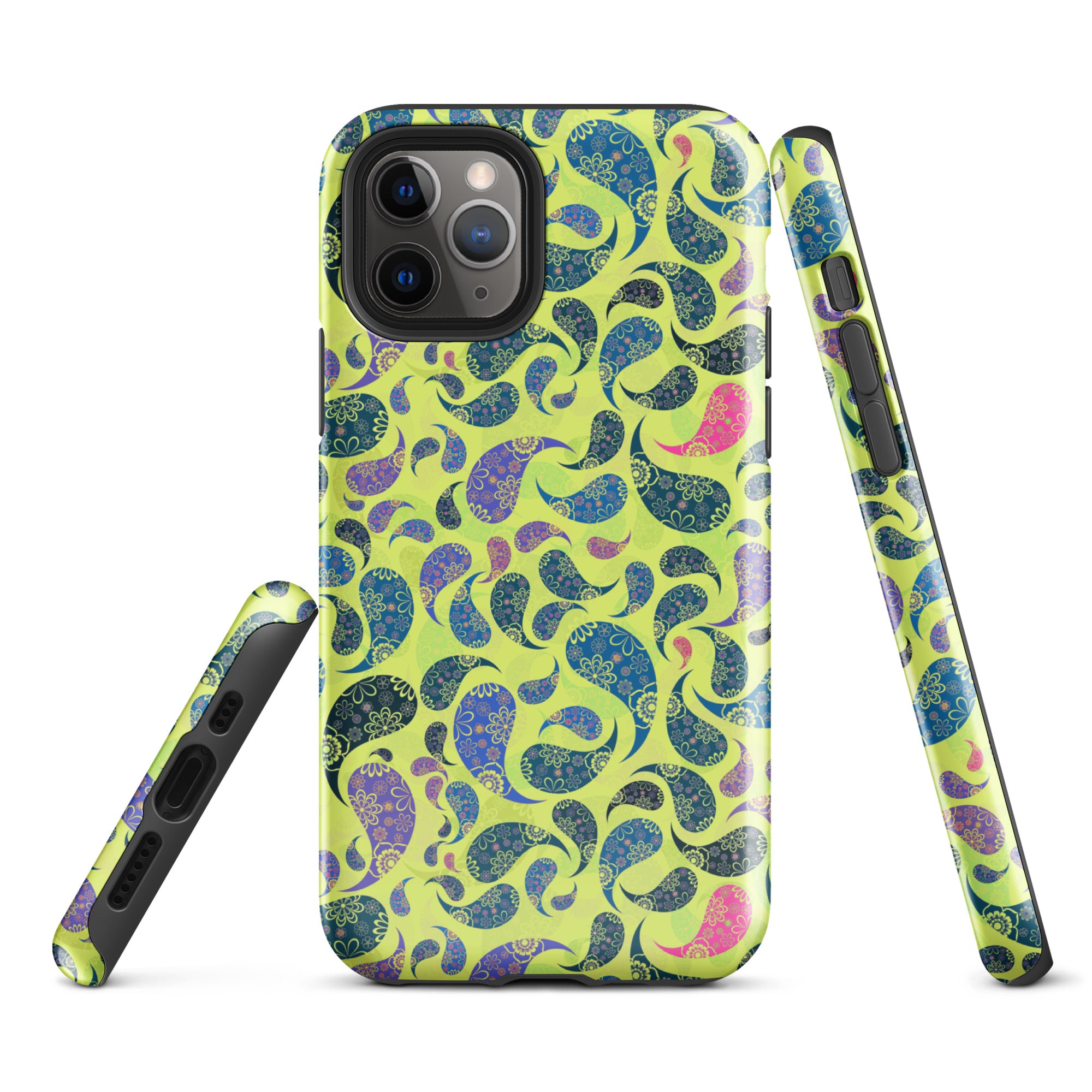 Tough Case for iPhone®- Paisley Yellow