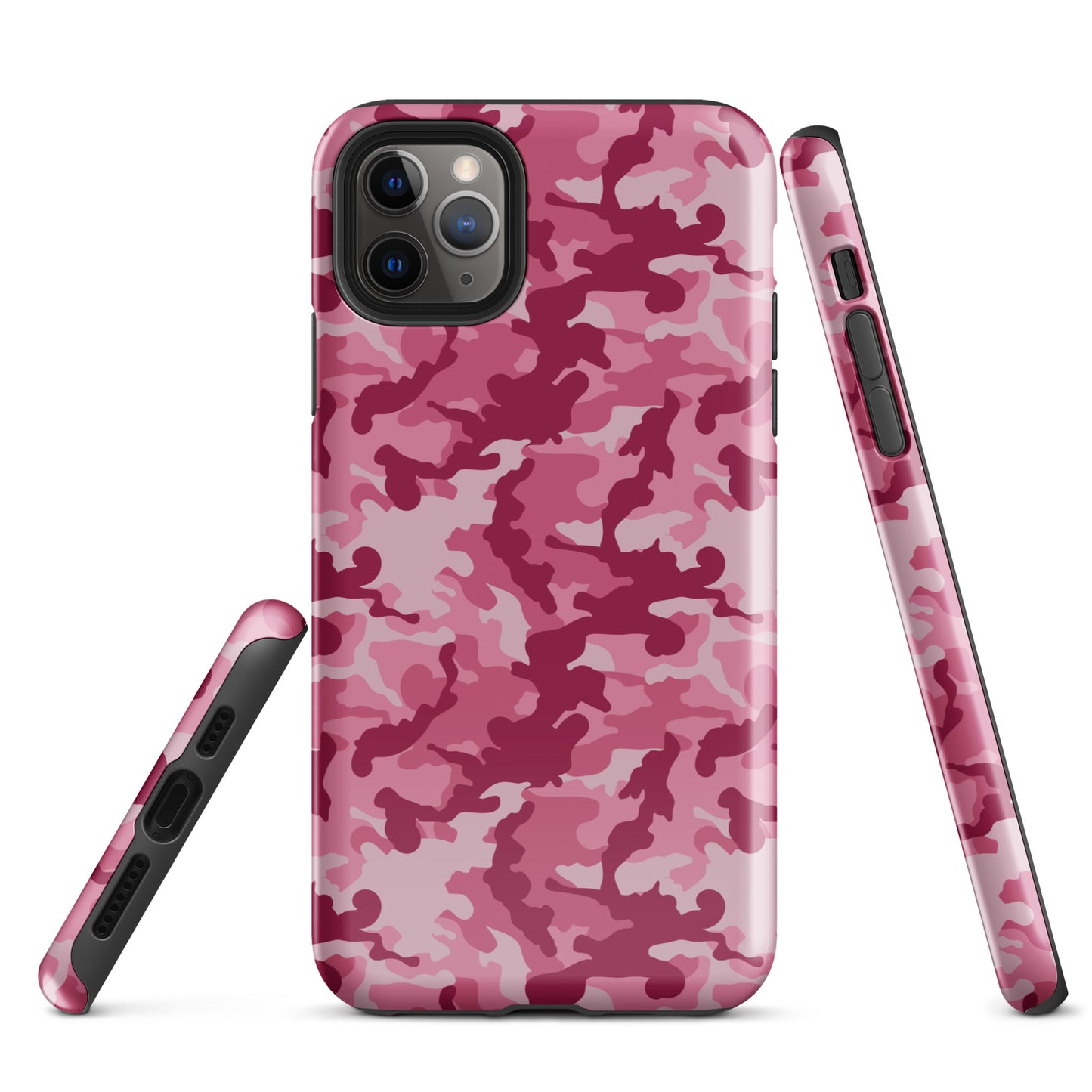 Tough Case for iPhone®- Camo Dark Pink