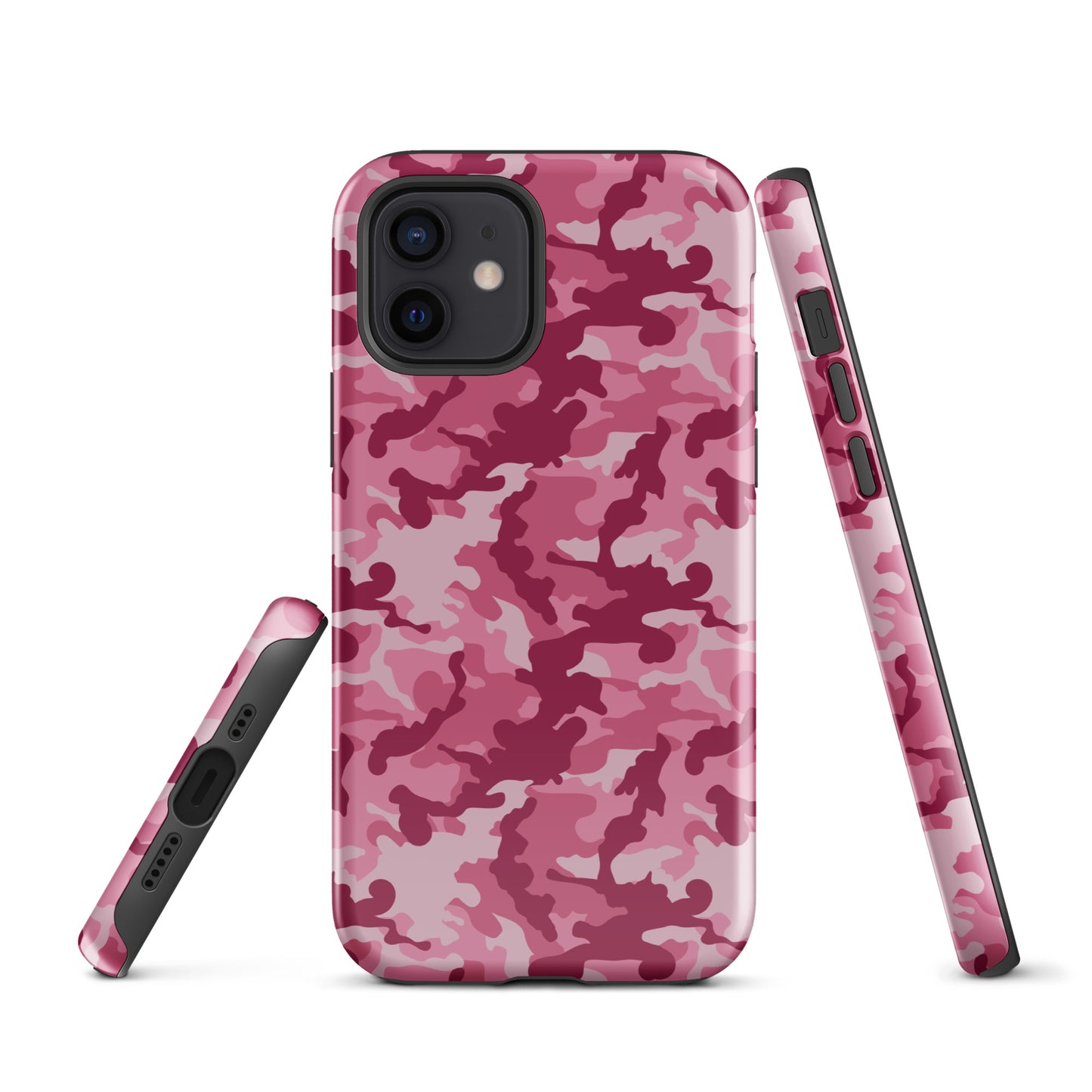 Tough Case for iPhone®- Camo Dark Pink