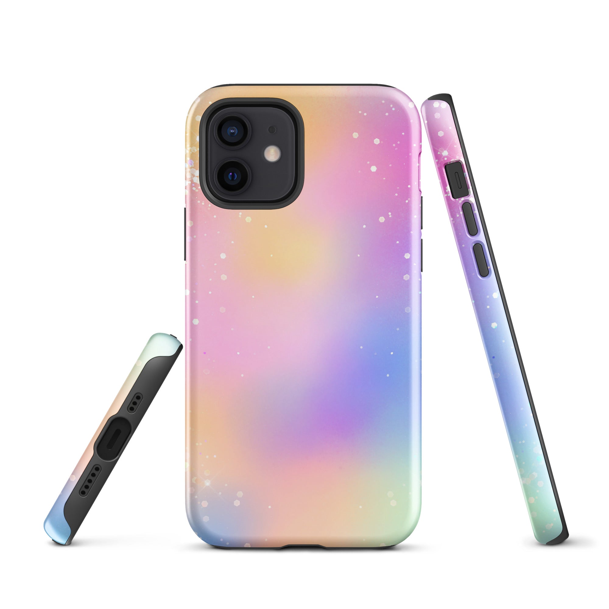 Tough Case for iPhone®- Rainbow Glitter Pattern III