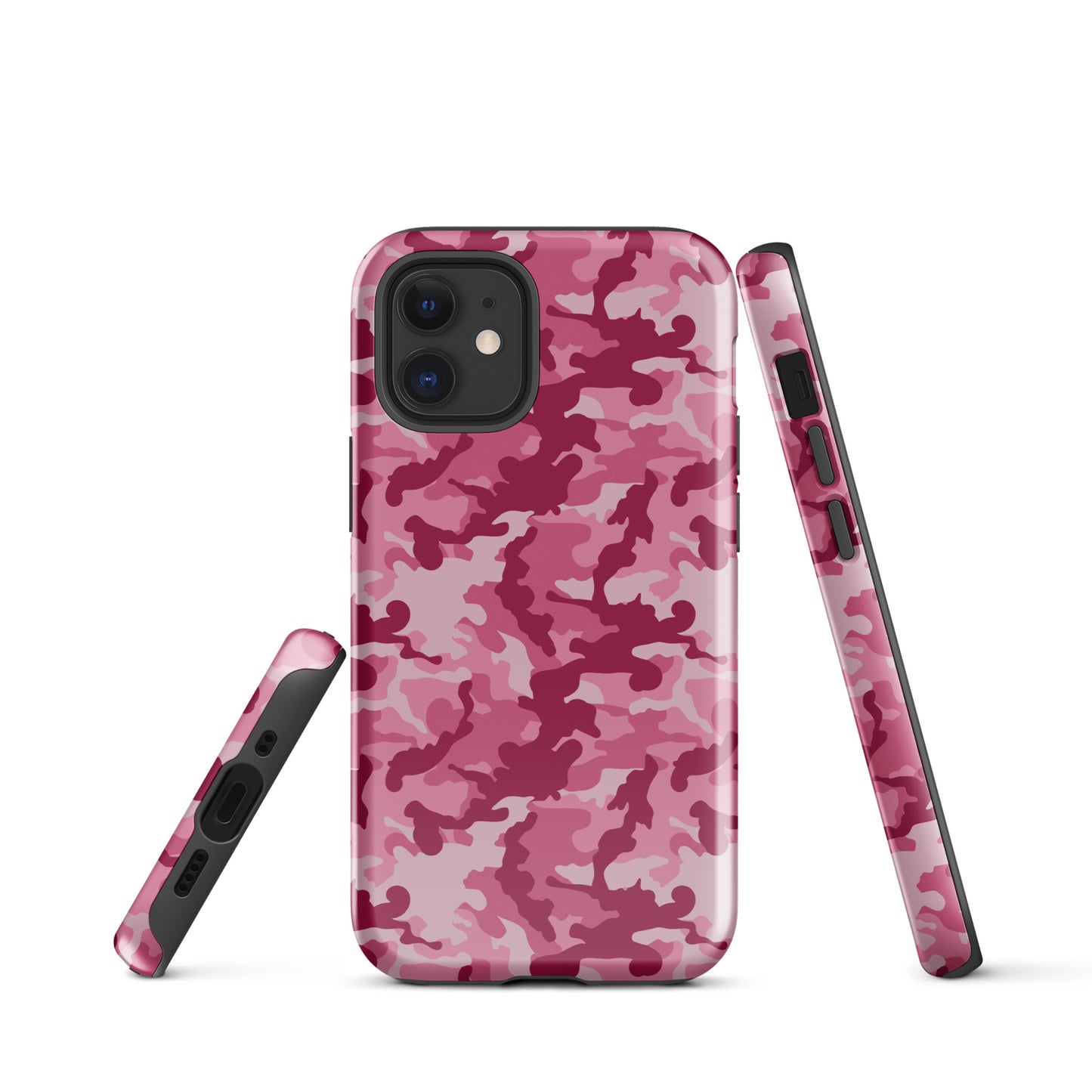 Tough Case for iPhone®- Camo Dark Pink