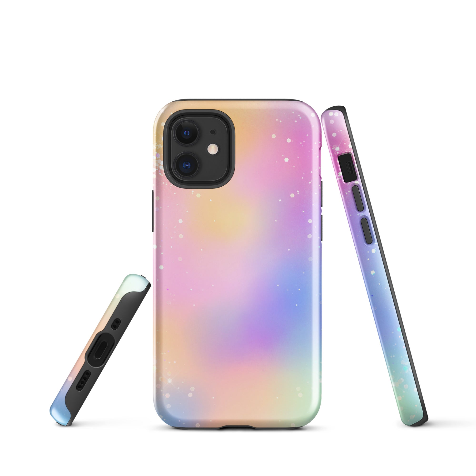 Tough Case for iPhone®- Rainbow Glitter Pattern III