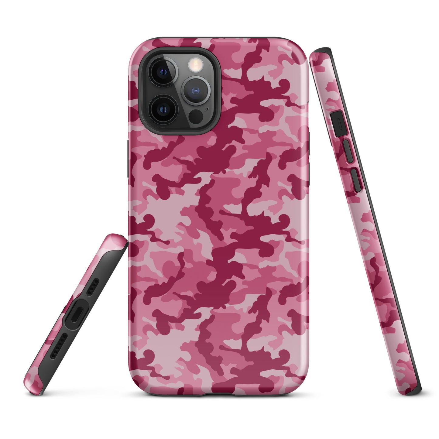 Tough Case for iPhone®- Camo Dark Pink