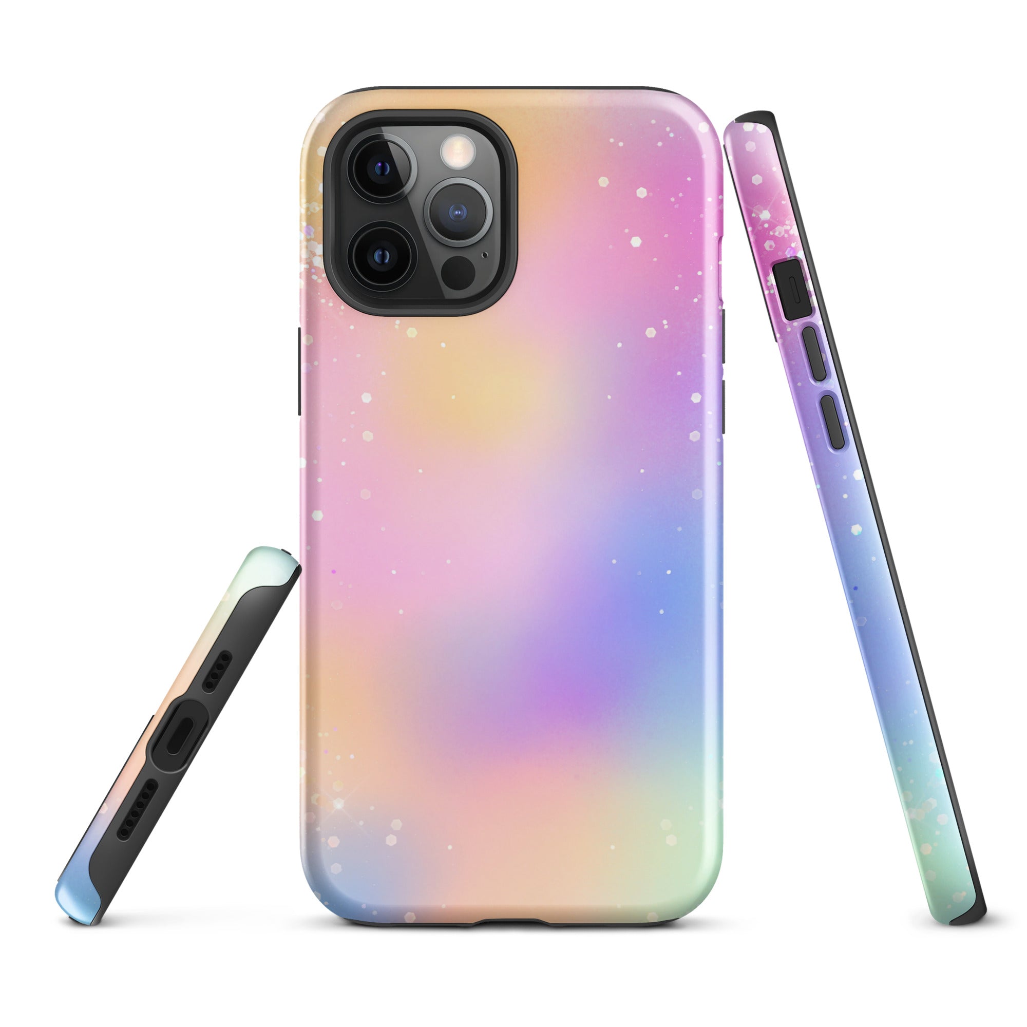 Tough Case for iPhone®- Rainbow Glitter Pattern III