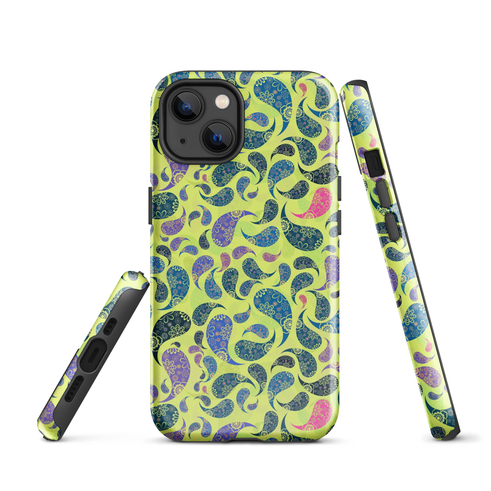 Tough Case for iPhone®- Paisley Yellow