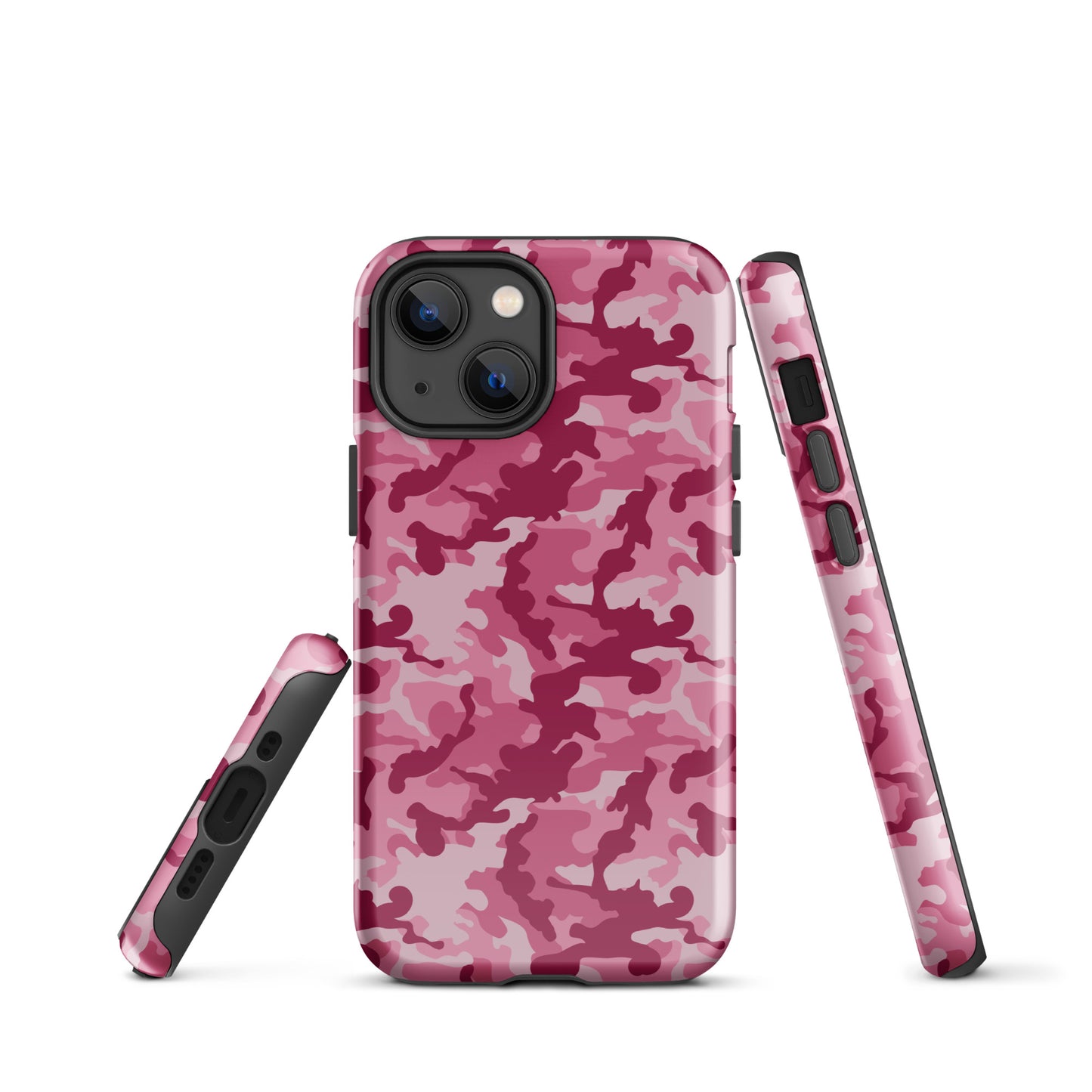 Tough Case for iPhone®- Camo Dark Pink