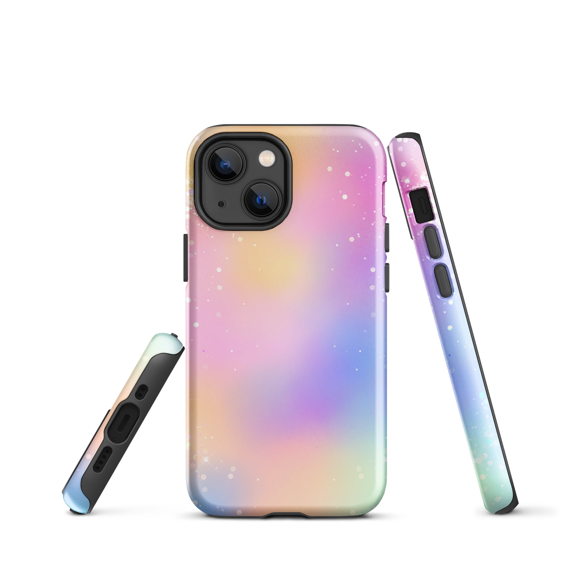 Tough Case for iPhone®- Rainbow Glitter Pattern III