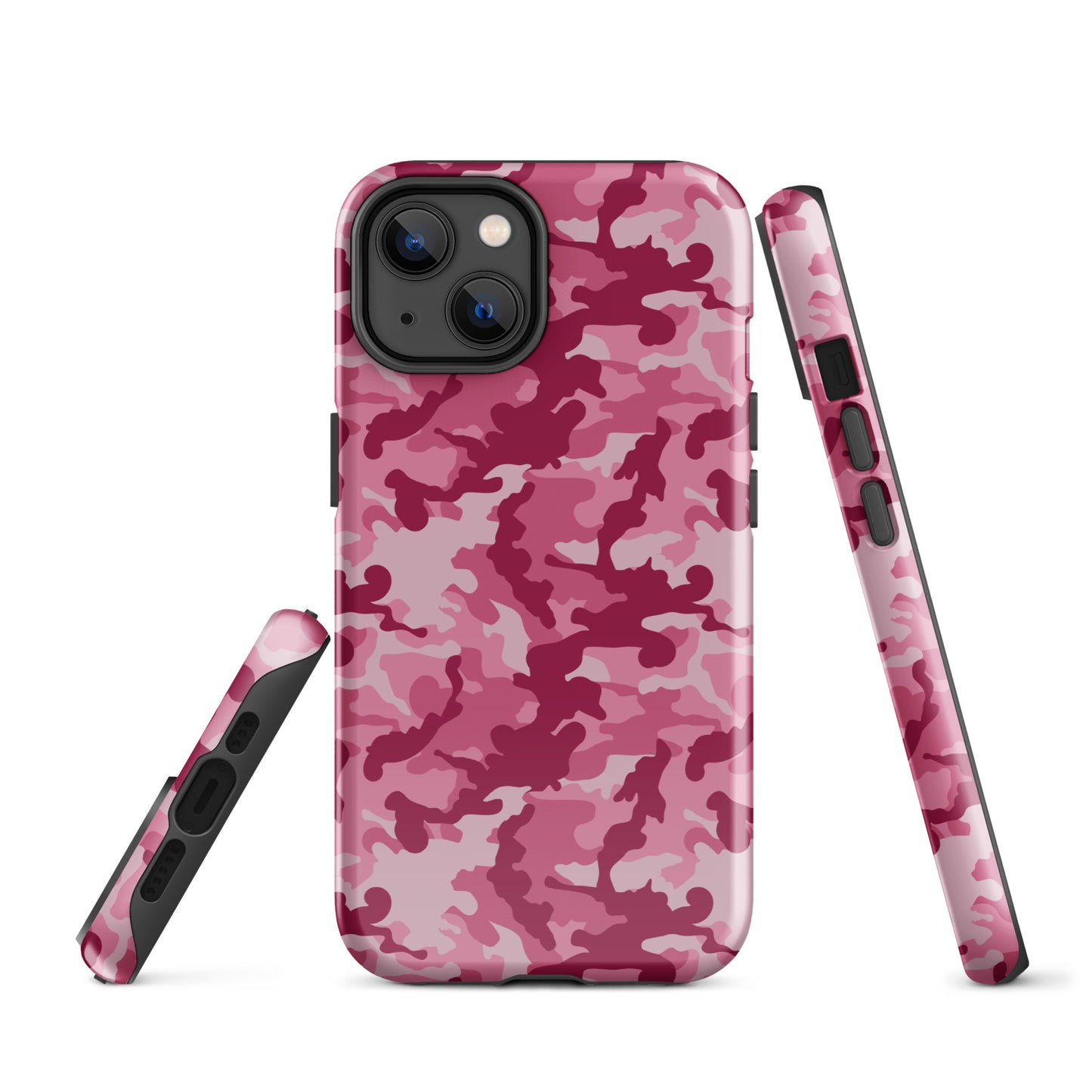 Tough Case for iPhone®- Camo Dark Pink