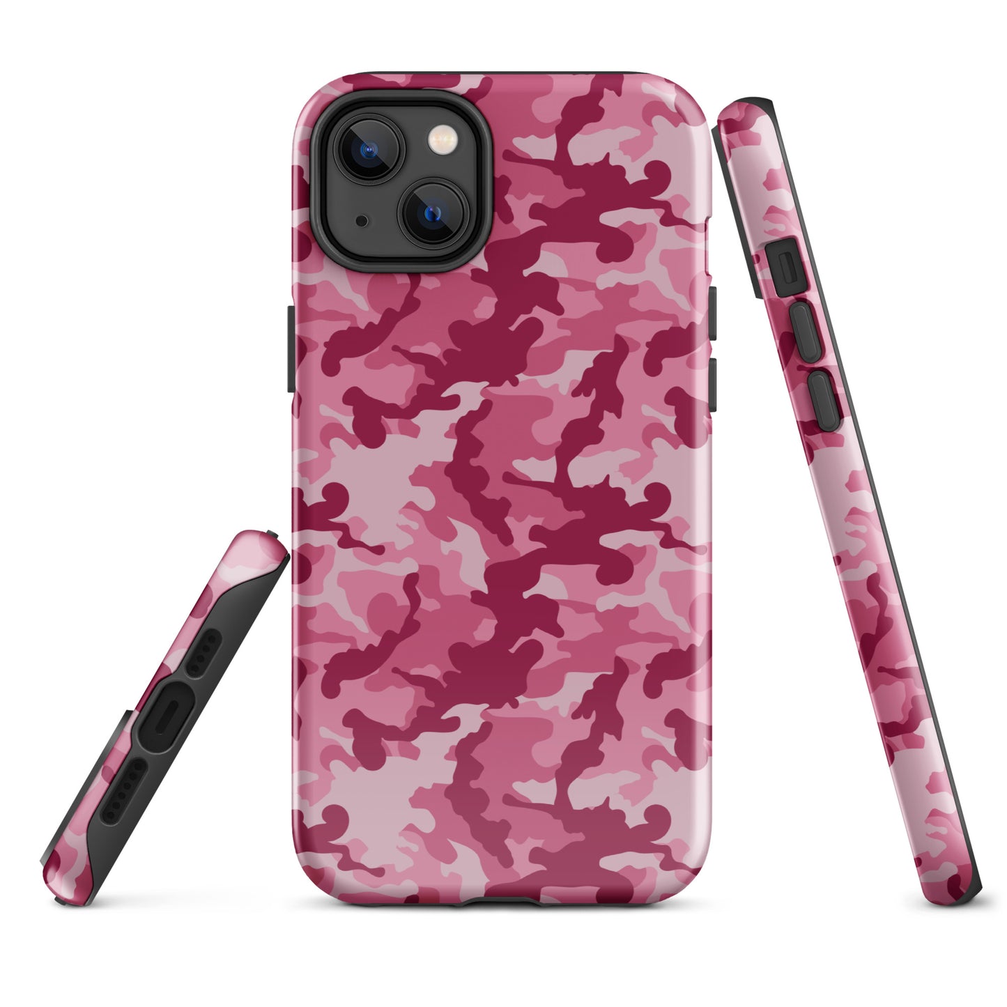 Tough Case for iPhone®- Camo Dark Pink