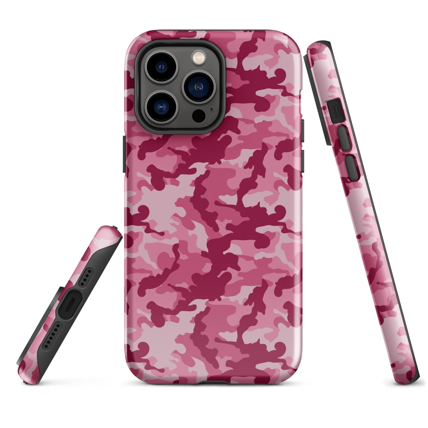 Tough Case for iPhone®- Camo Dark Pink