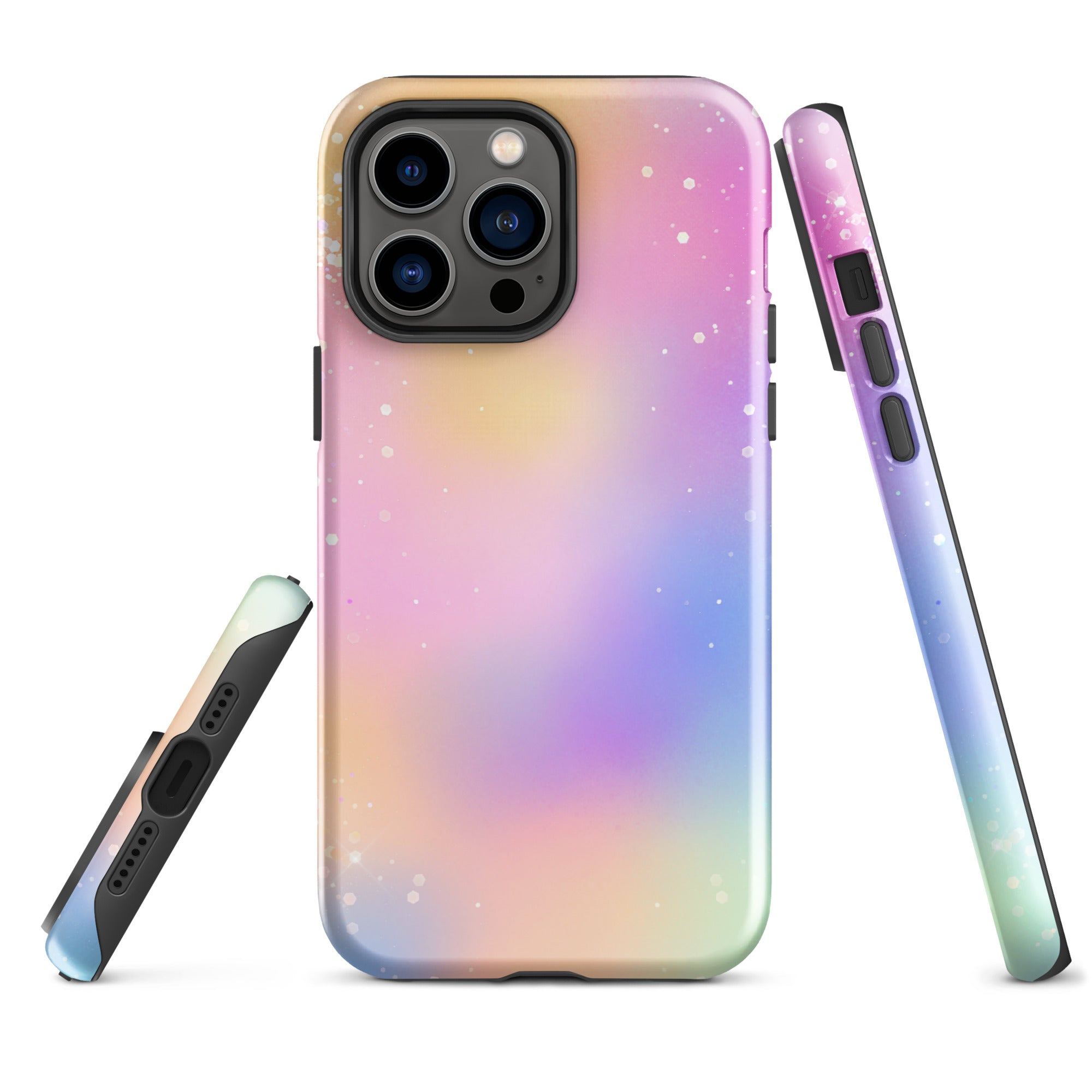 Tough Case for iPhone®- Rainbow Glitter Pattern III
