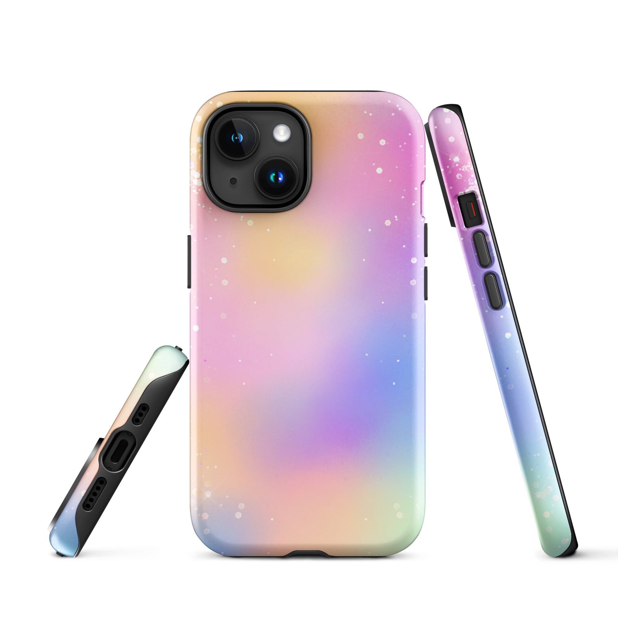 Tough Case for iPhone®- Rainbow Glitter Pattern III