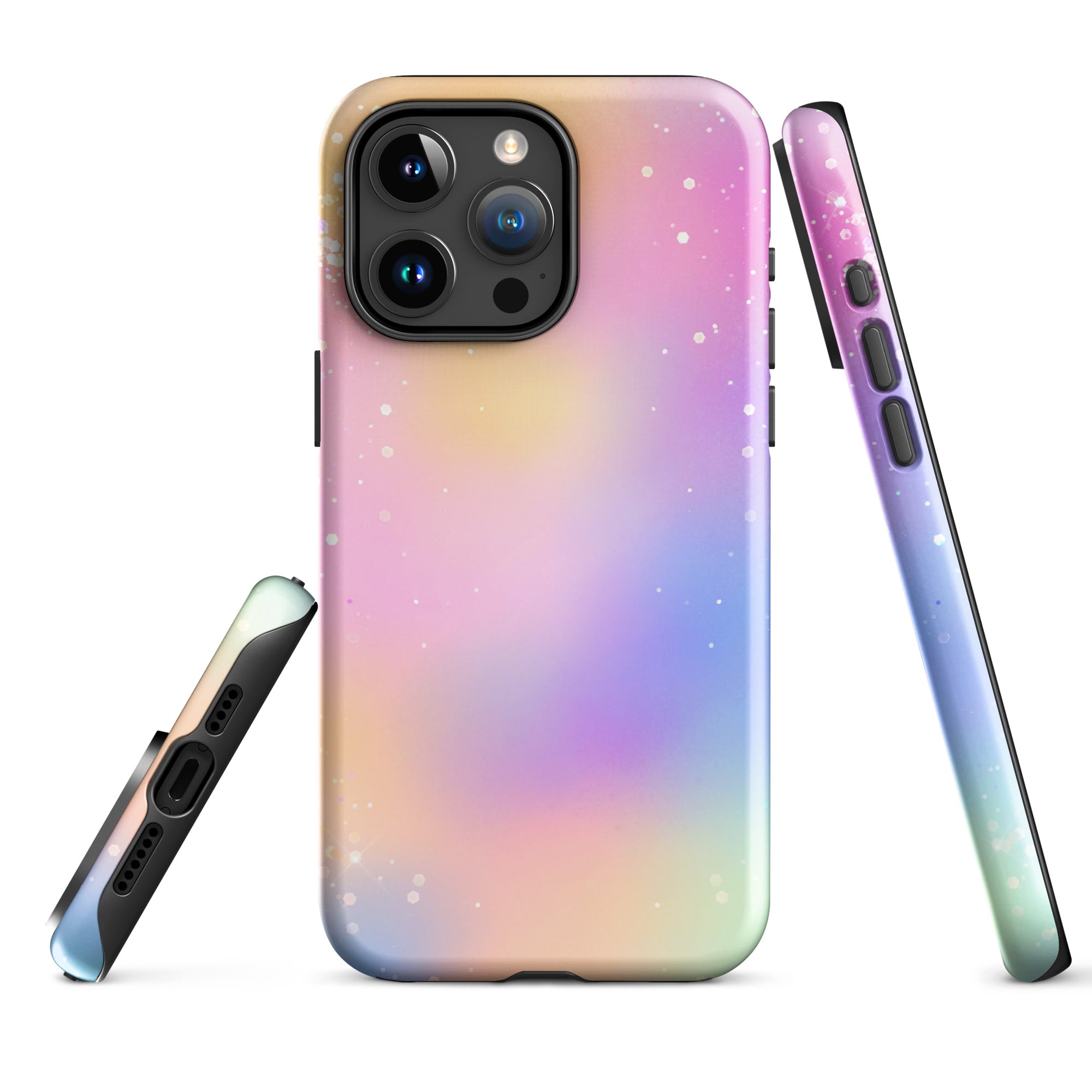 Tough Case for iPhone®- Rainbow Glitter Pattern III