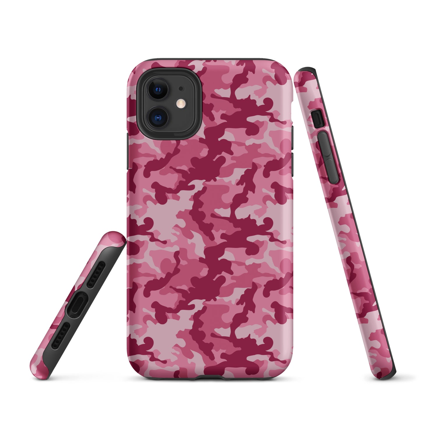 Tough Case for iPhone®- Camo Dark Pink