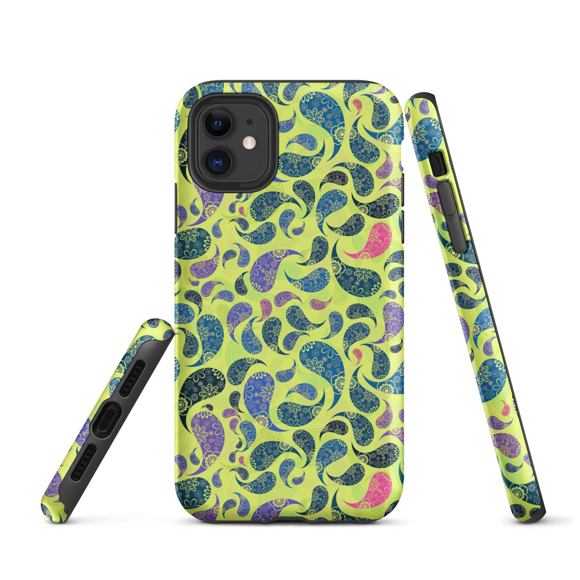 Tough Case for iPhone®- Paisley Yellow