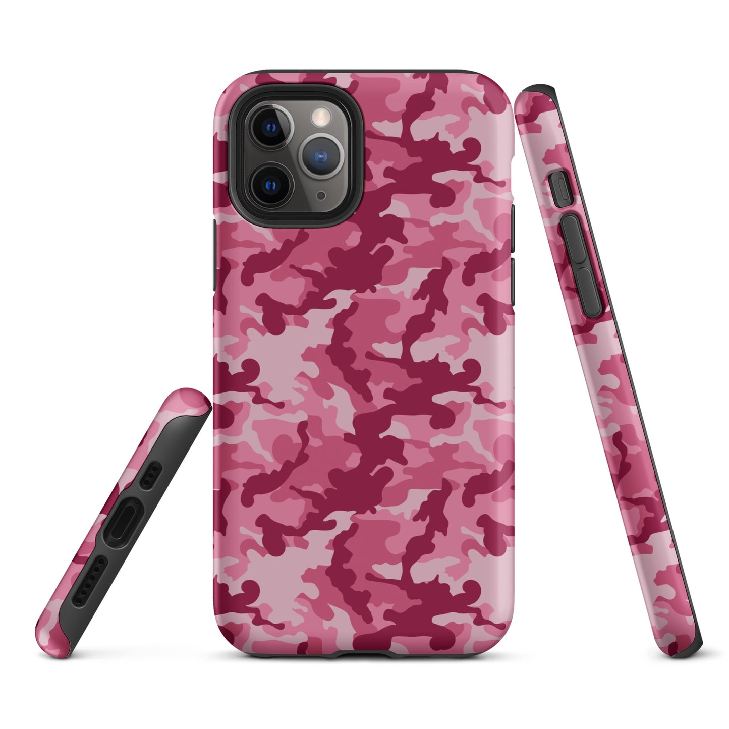Tough Case for iPhone®- Camo Dark Pink
