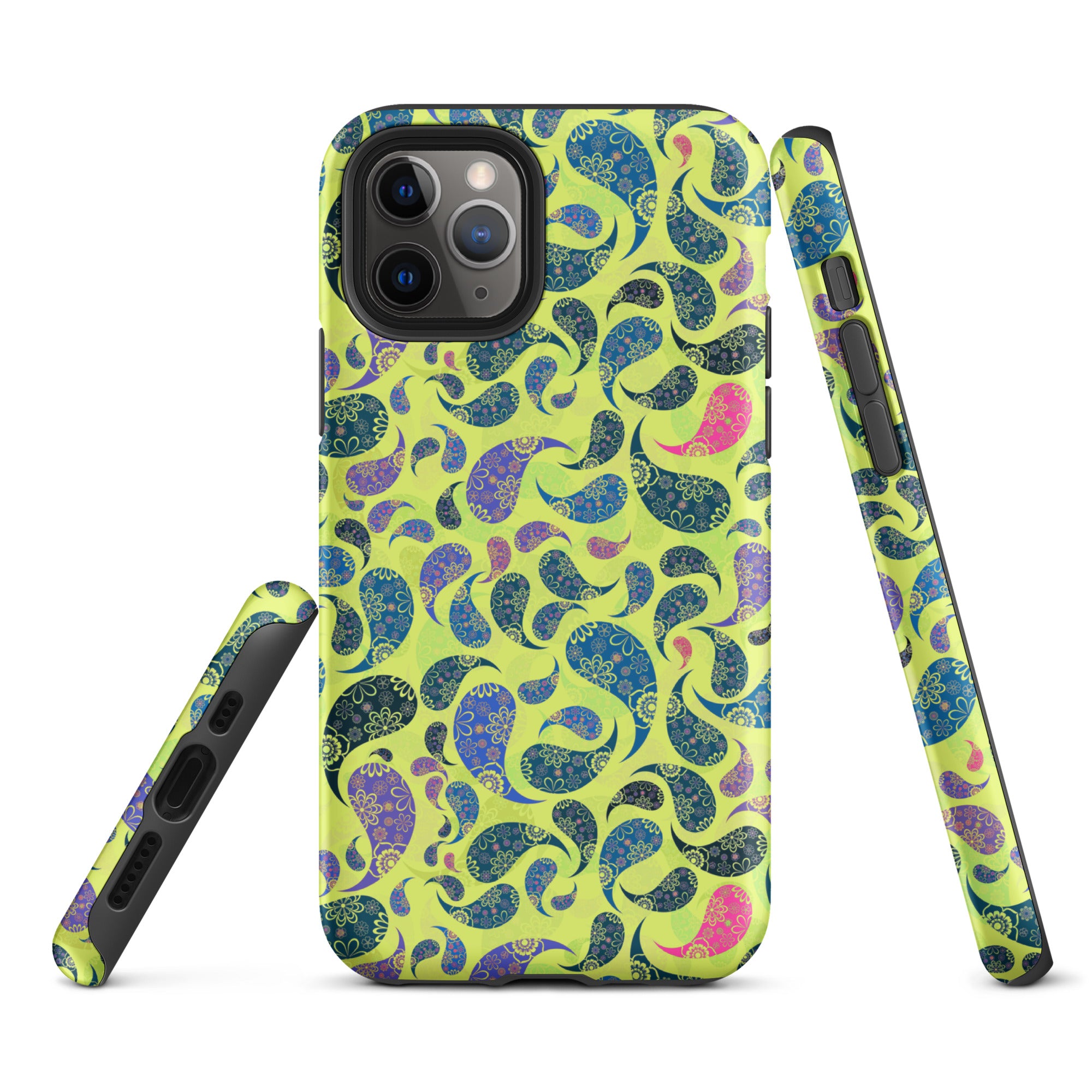 Tough Case for iPhone®- Paisley Yellow